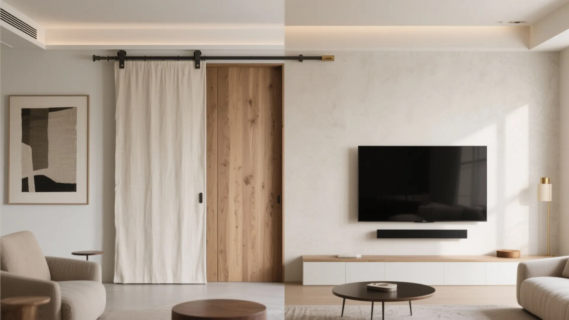 Concealed TV: Sliding Panels or Pivoting Art