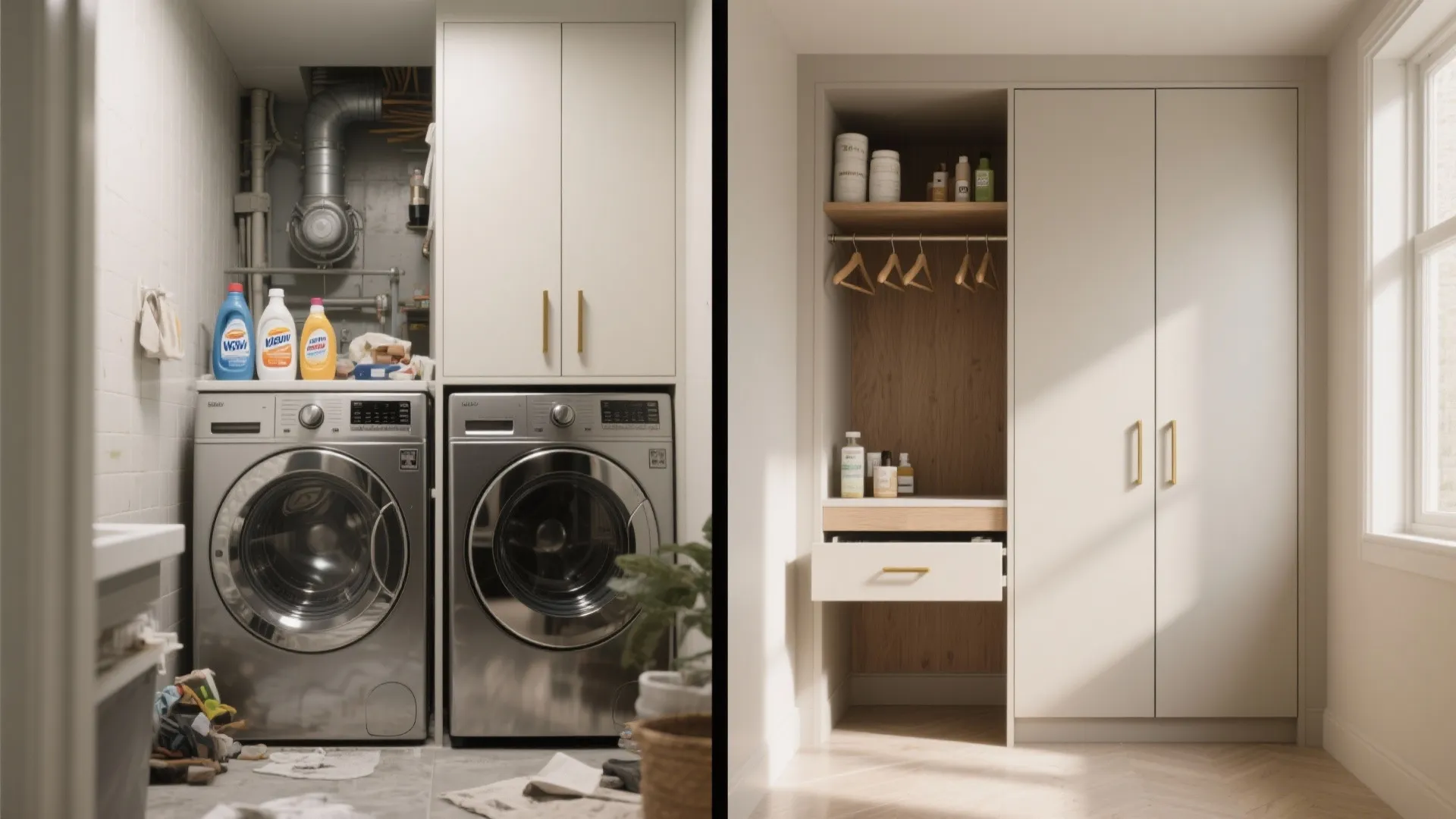 5. Hide it smart: cabinetry that conceals appliances and supplies