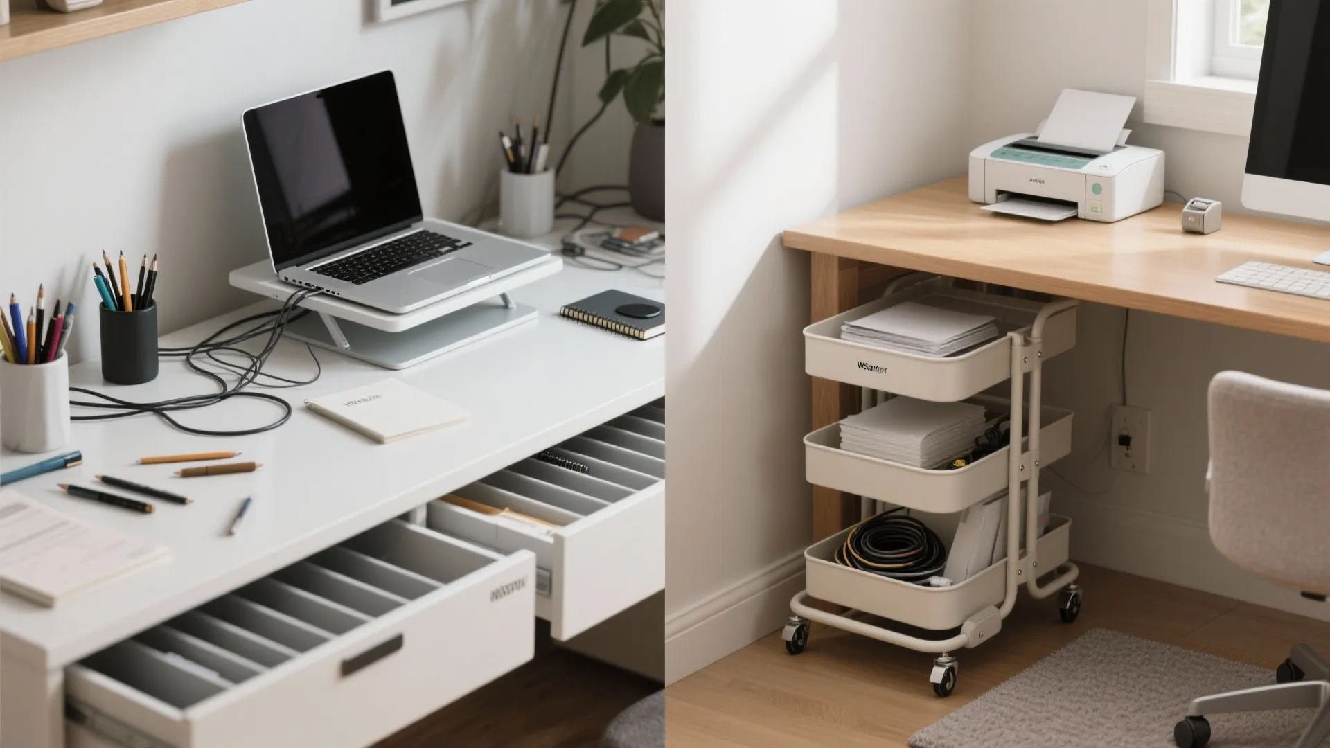 Hide in Plain Sight: Drawers, Risers, and Rolling Carts