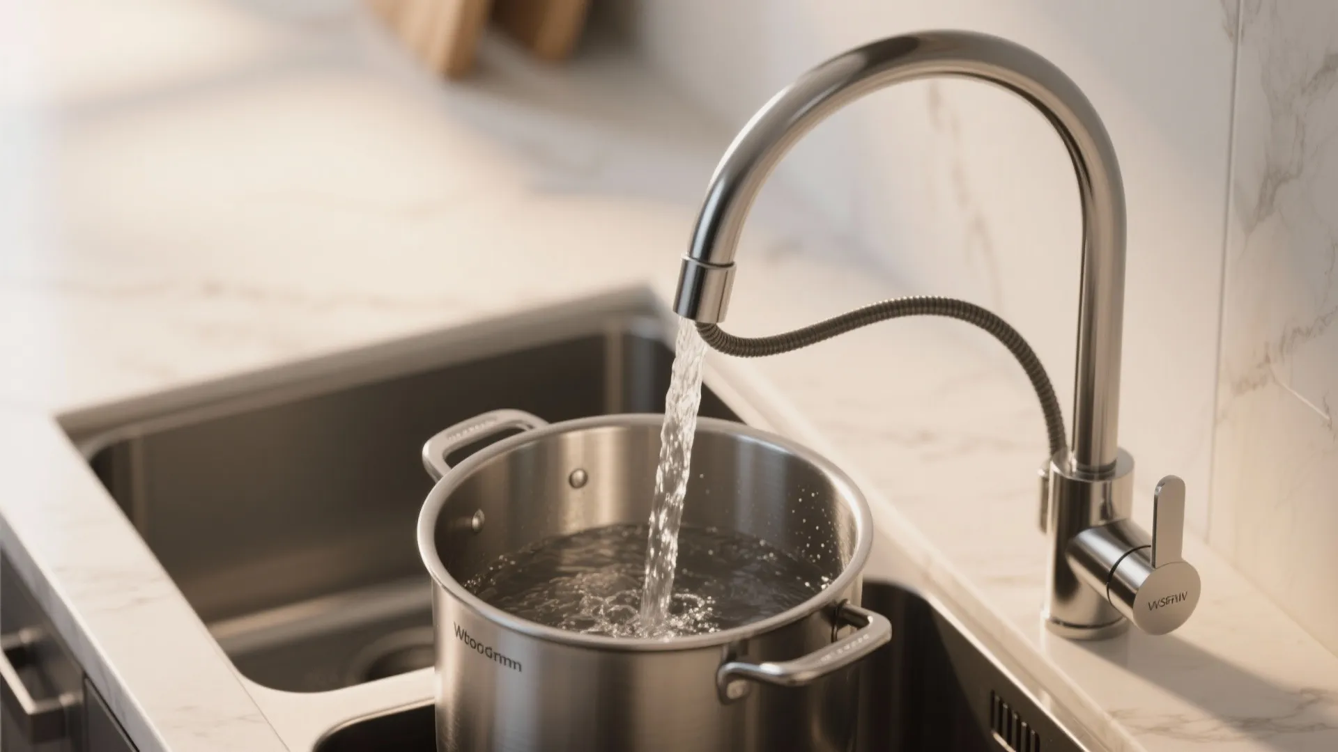 1. Choose a high-arc pull-down for multipurpose clearances