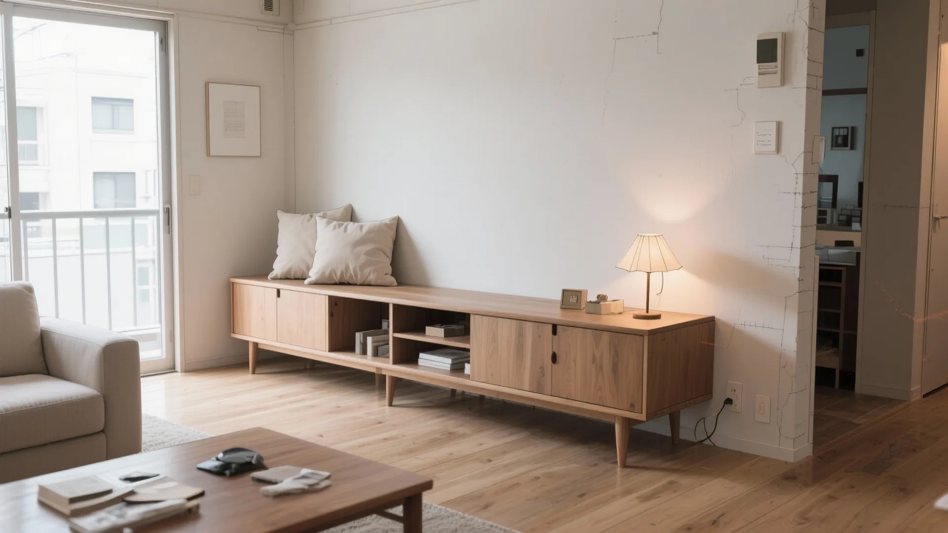 Tips 3: ハイベース家具で床面を“見せる”収納技巧（收納技巧）