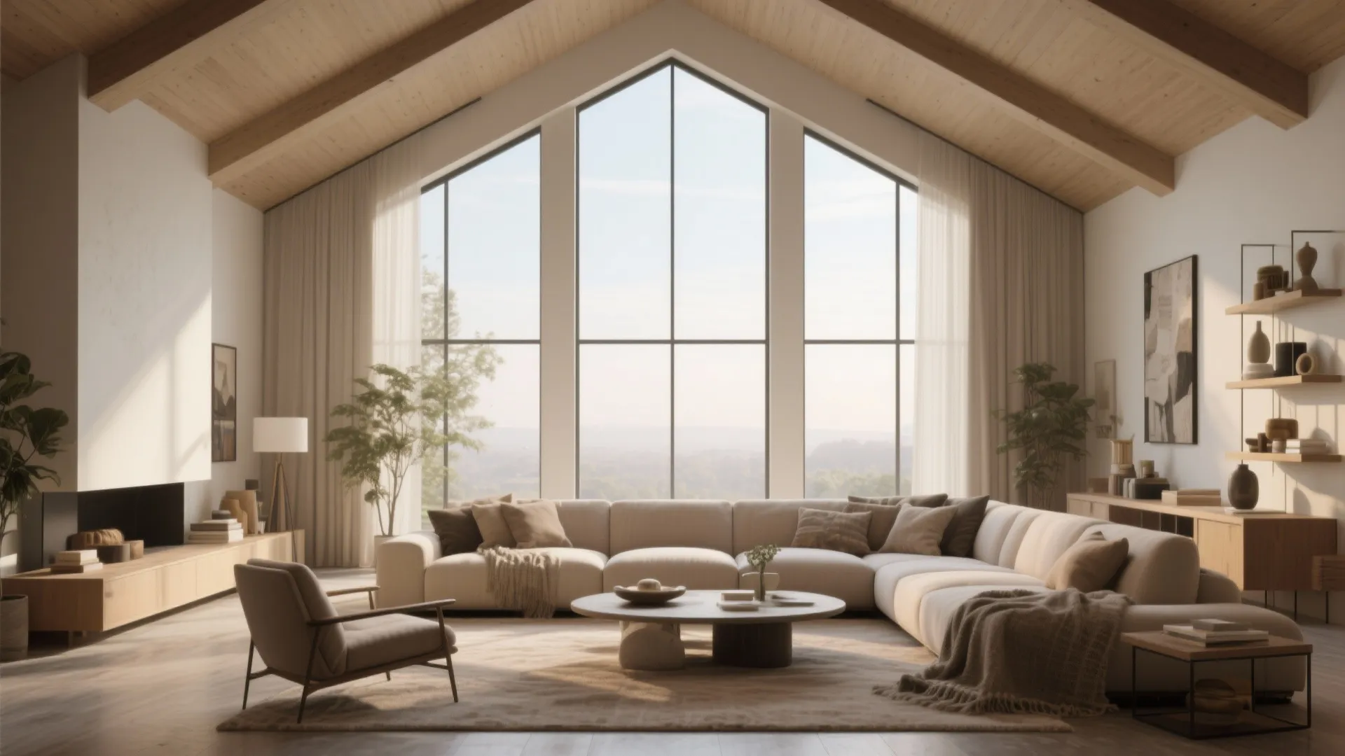 10 High Ceiling Living Room Decorating Ideas