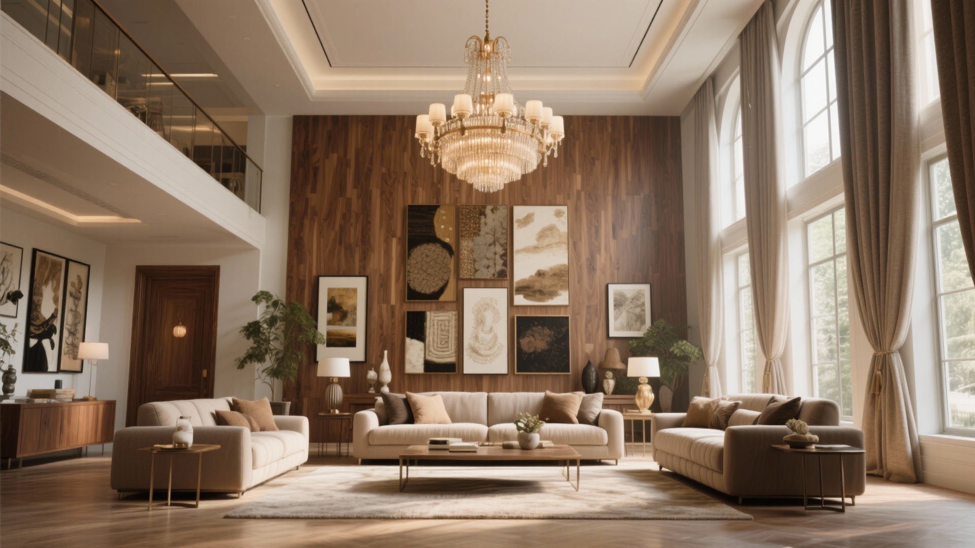 Image showcasing 10 Living Room Decorating Ideas for High Ceilings