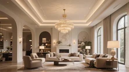10 High Ceiling Living Room Lighting Ideas