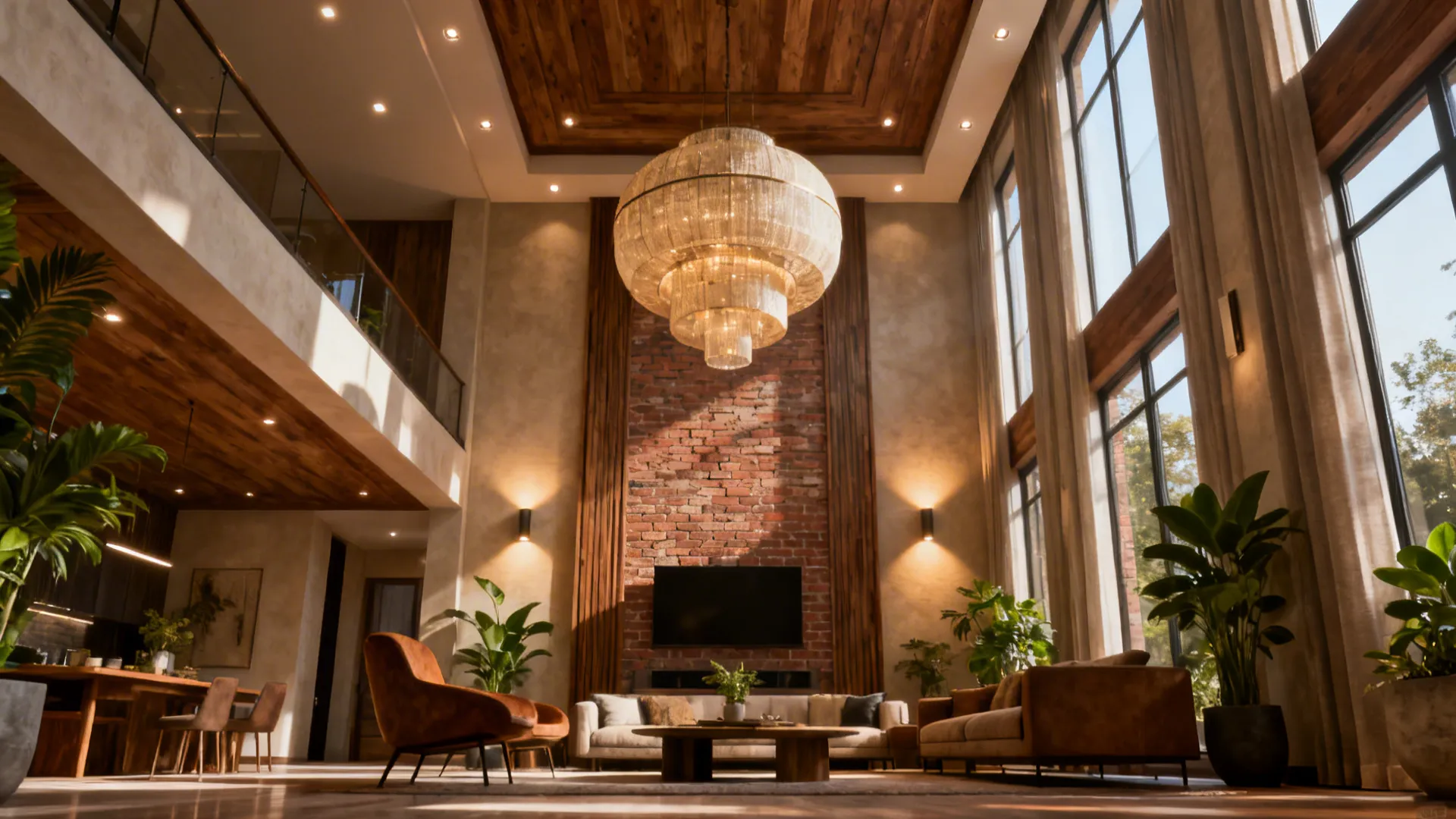 High Ceiling Lights: 5 Inspo Ideas: Creative lighting solutions for living rooms with tall ceilings