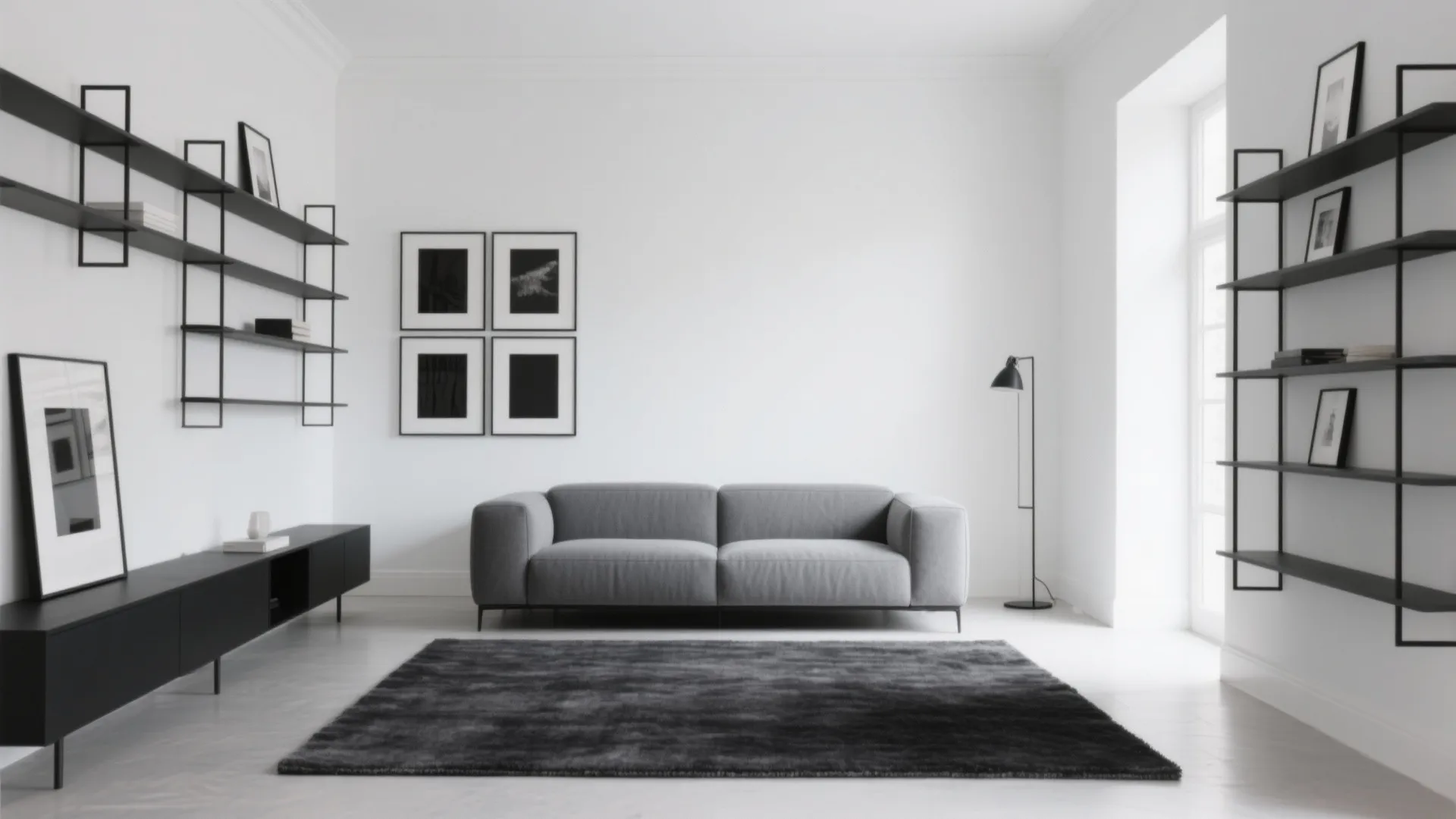 High-Contrast Edits: Black Lines, Clean Whites, Charcoal Moments