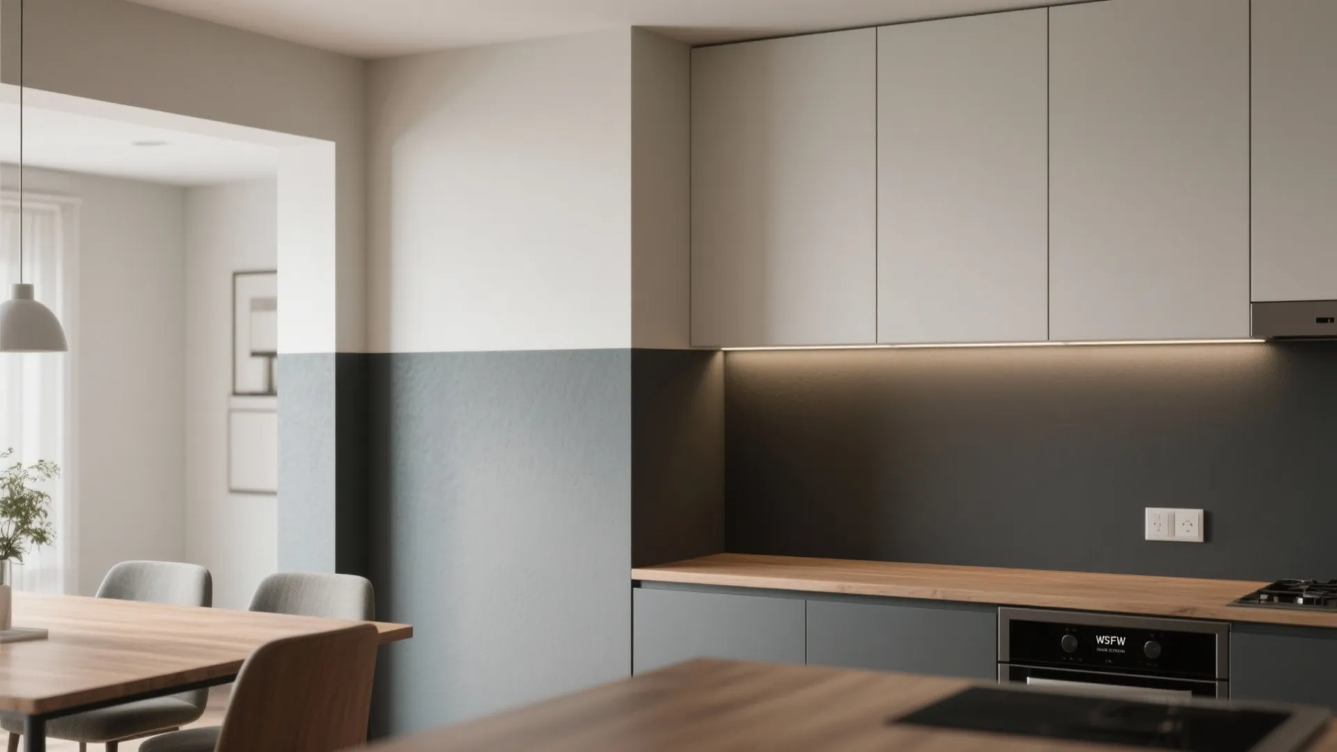 2. High-contrast band where zones meet