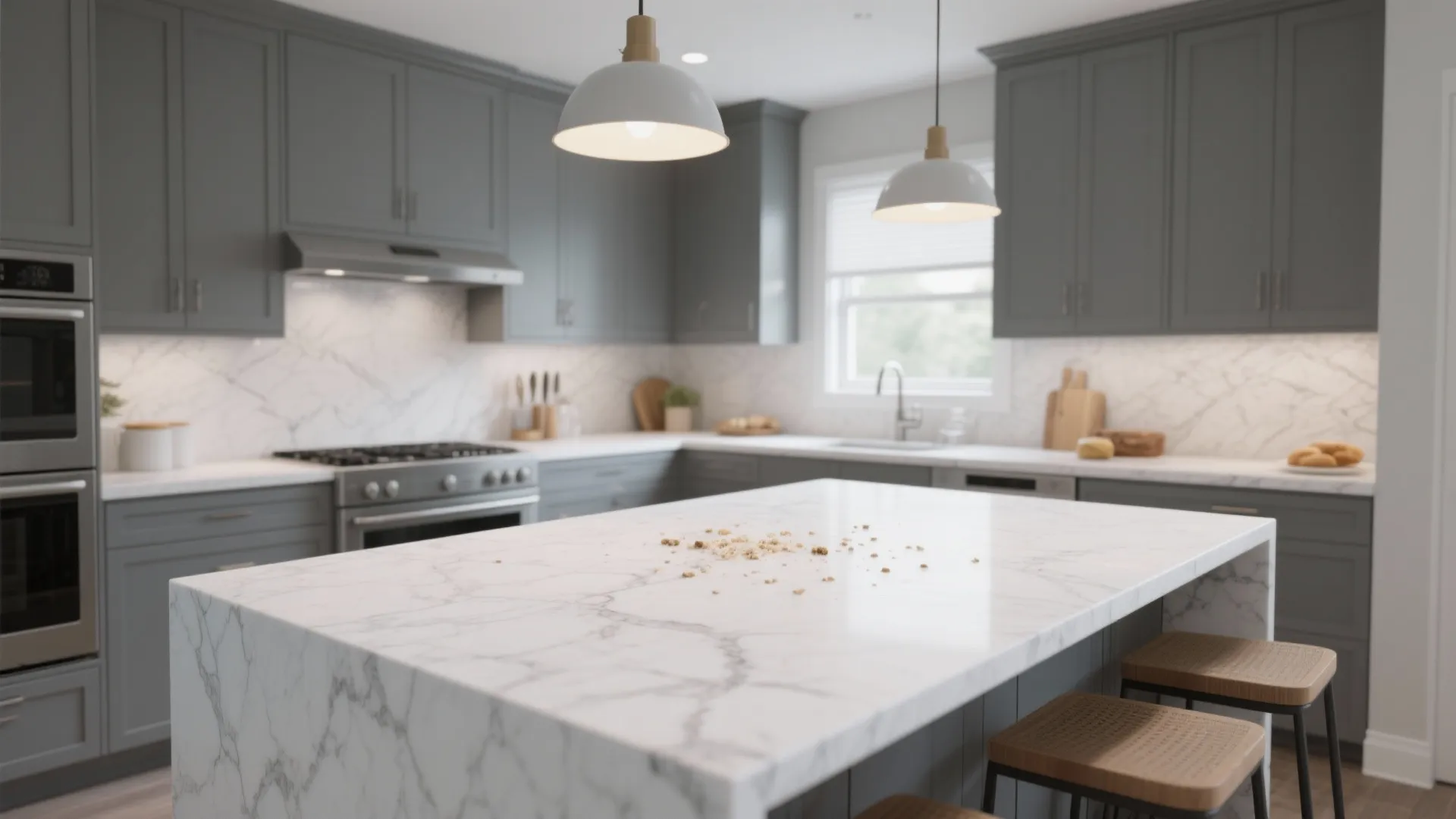 4. High-Contrast Countertops for Visual Pop