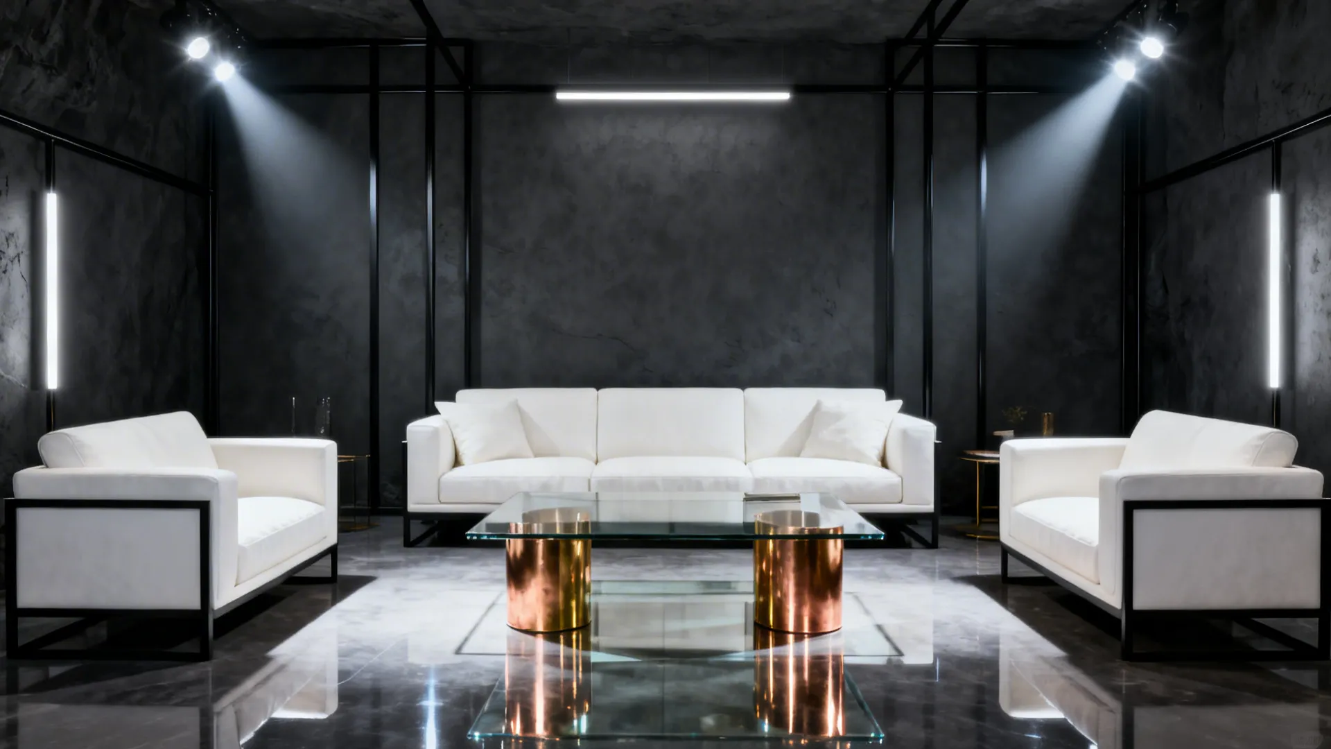 2. High-Contrast Monochrome with Black Accents