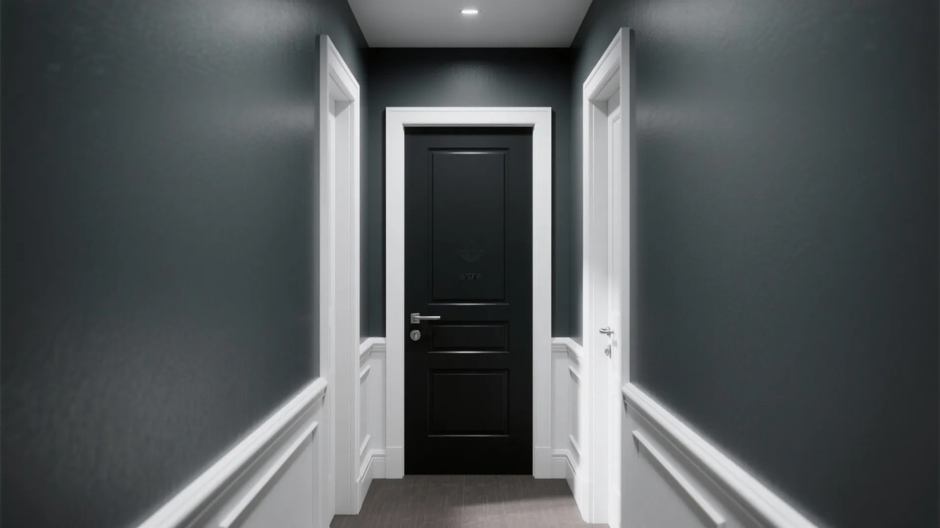 2. High-Contrast Trim and Doors