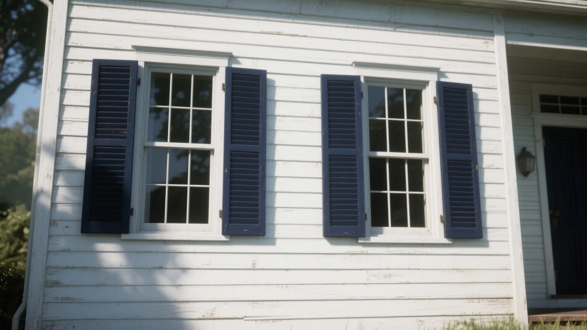 1. High-Contrast Trim to Make Shutters Pop
