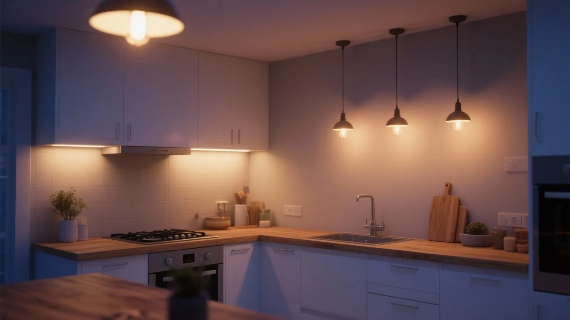 5) High-CRI, warm LED strategy with smart scenes