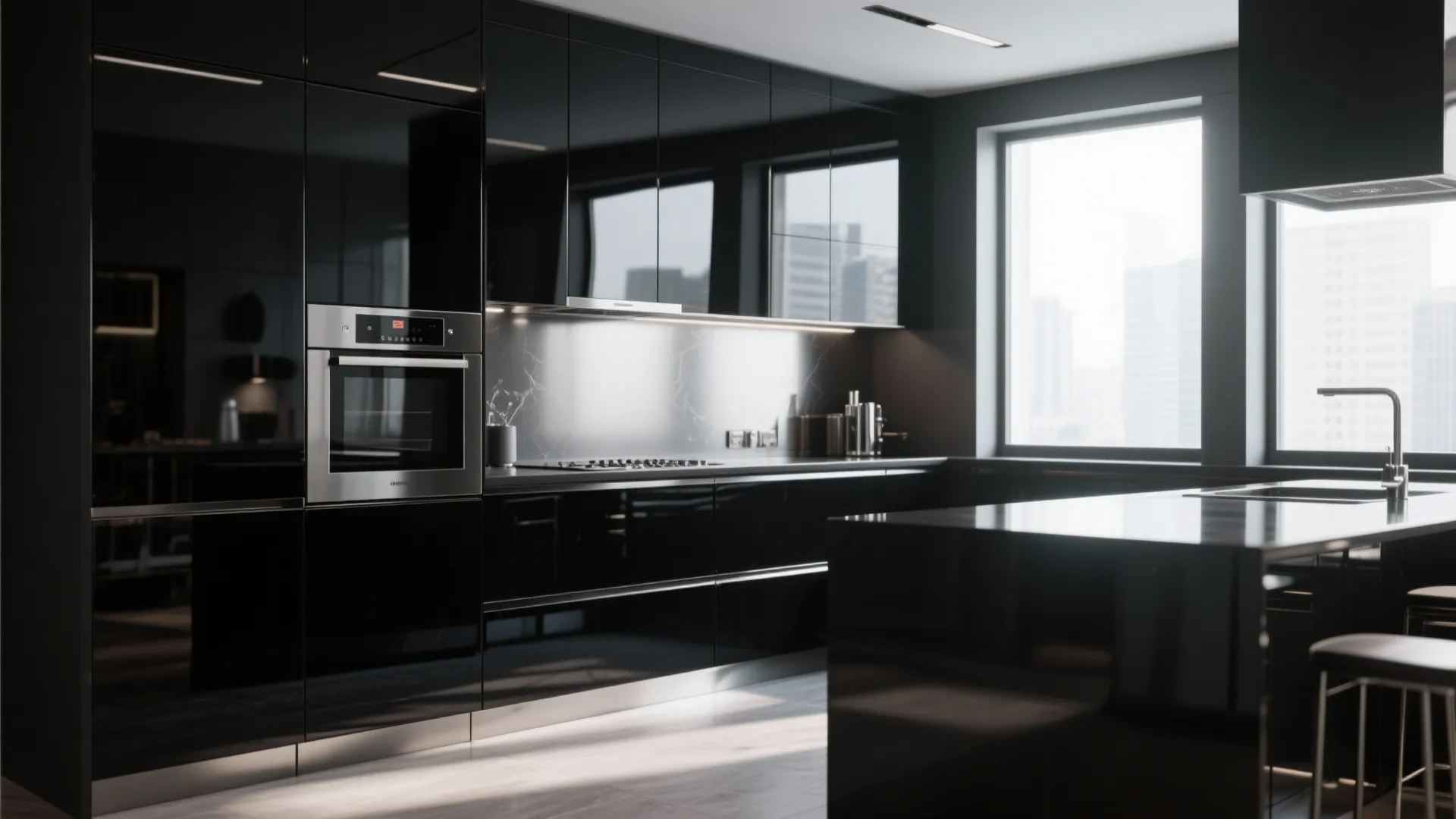 9. High-Gloss Black Finish