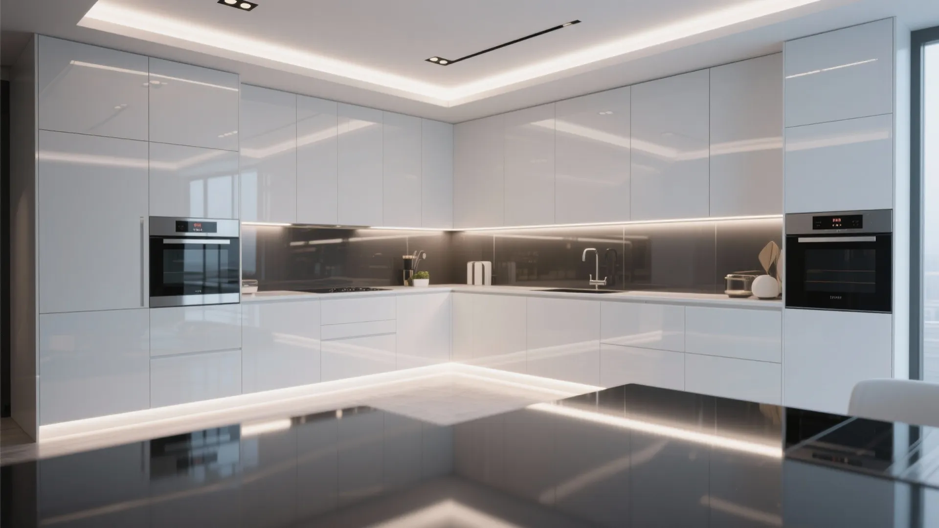 10. High-Gloss Modern Shine