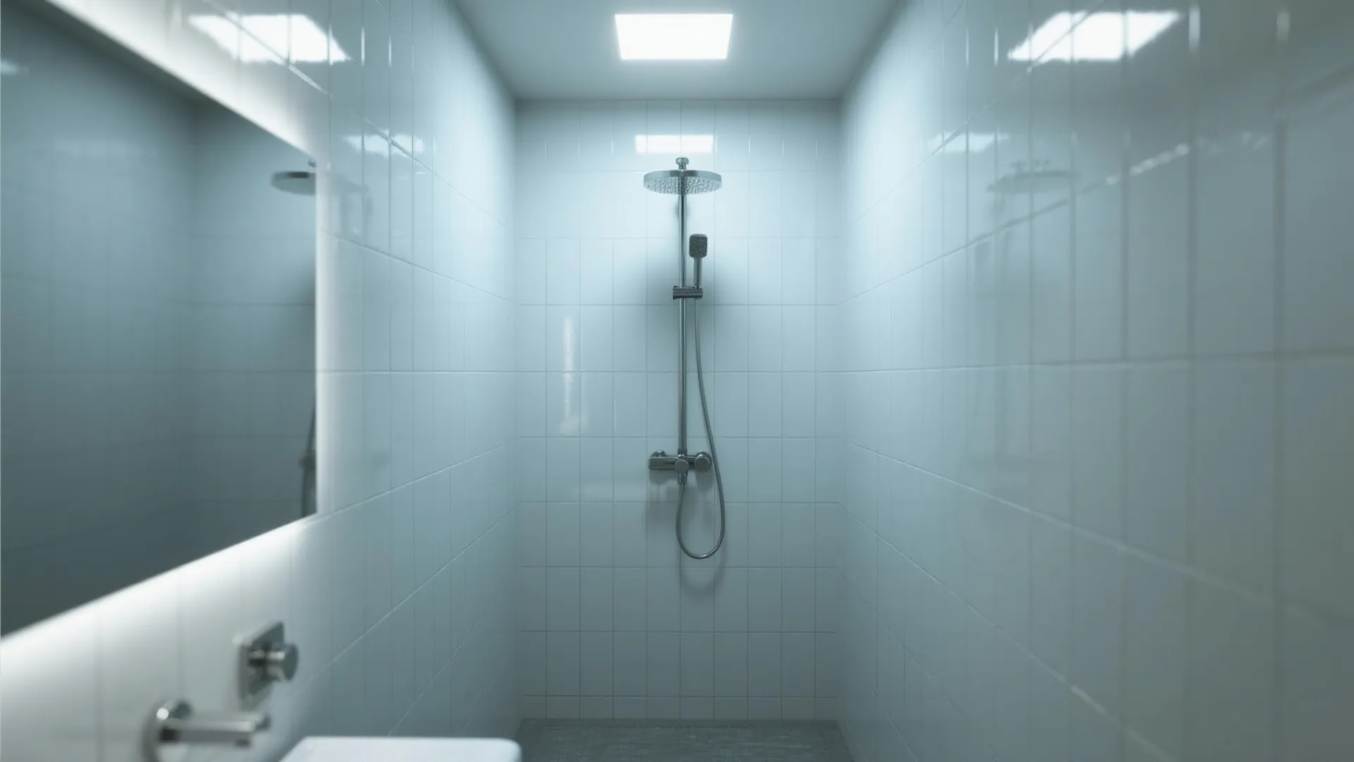 10. High-Gloss Reflective Tiles