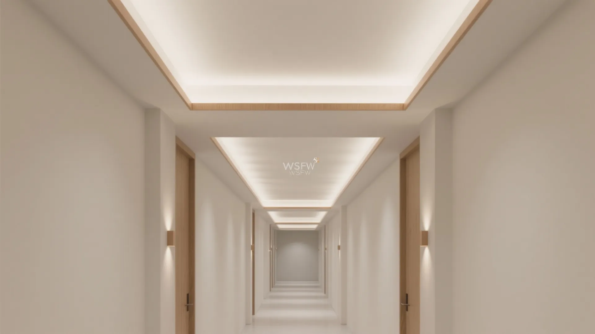 Monochrome ceilings with high-LRV paint