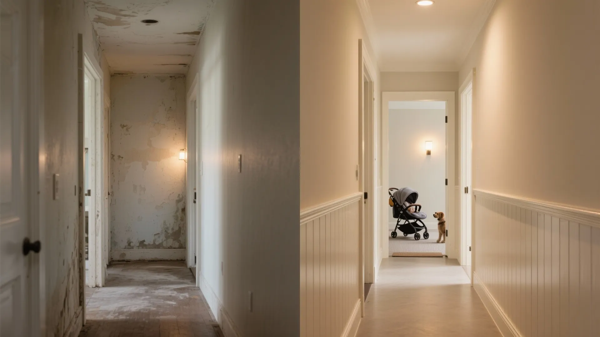 High-LRV Paint and Half-Height Paneling for Bright, Tough Walls