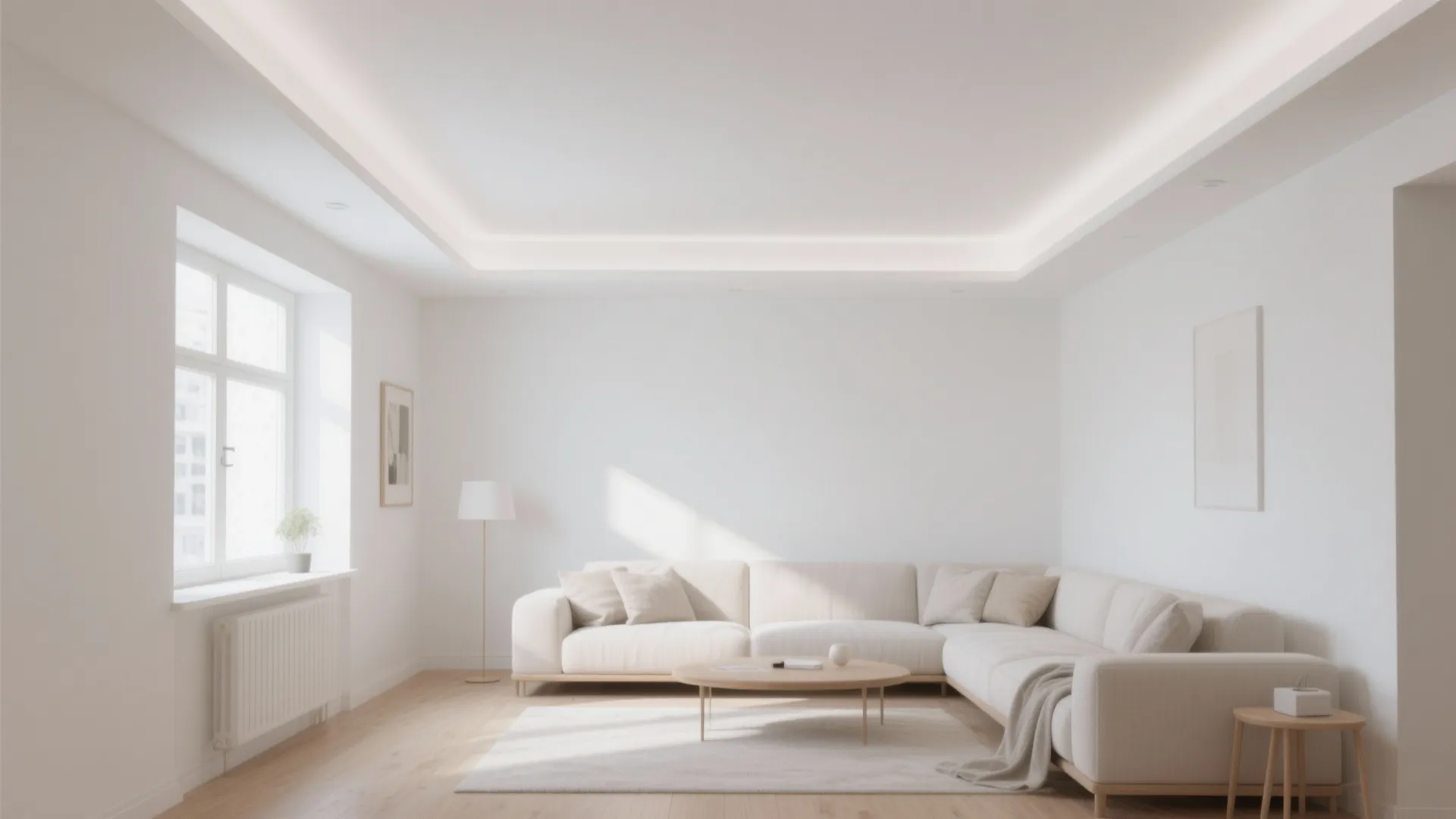 High-LRV White (Matte, Satin, or Semi-Gloss to Bounce Light)