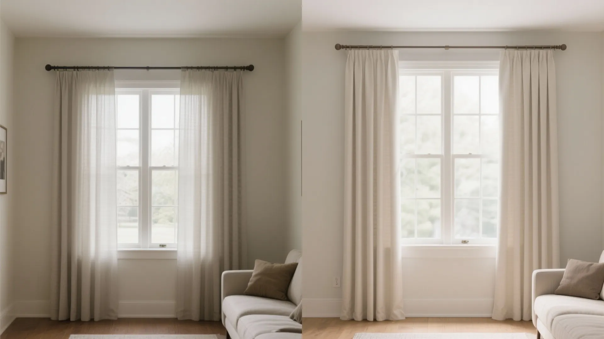 Hang high and wide to fake bigger windows