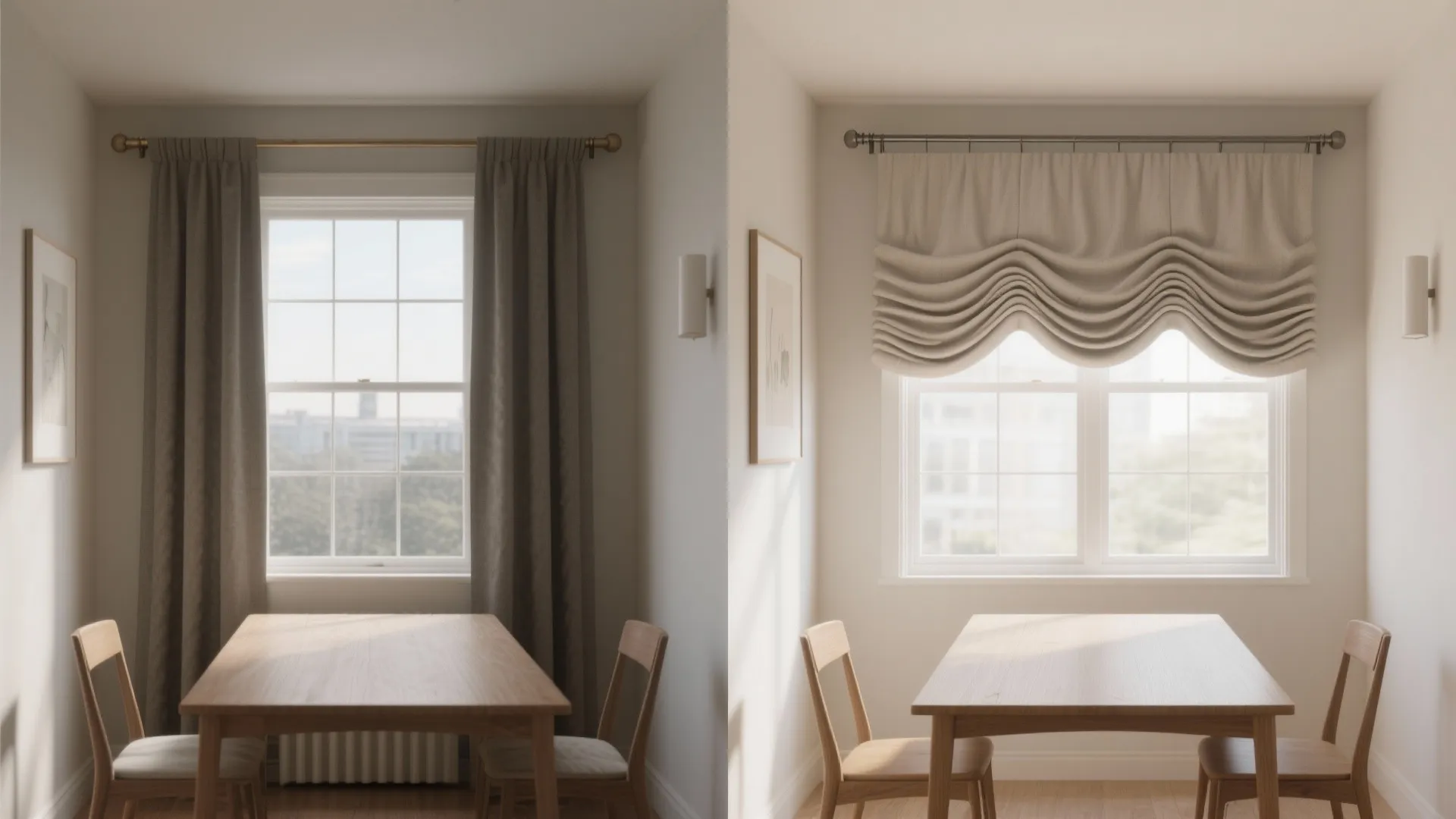 Hang high and wide to “grow” the window