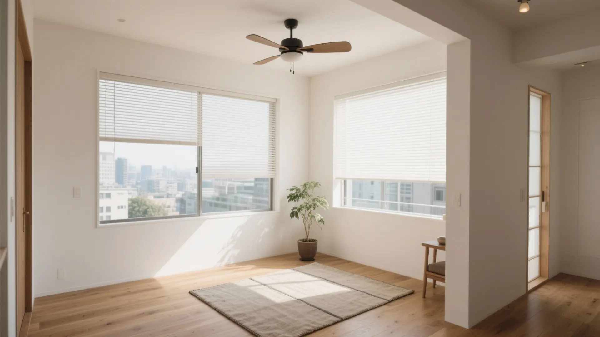 空調と採光の最適化：高窓＋シーリングファンで均一化（收纳技巧／日式风格）
