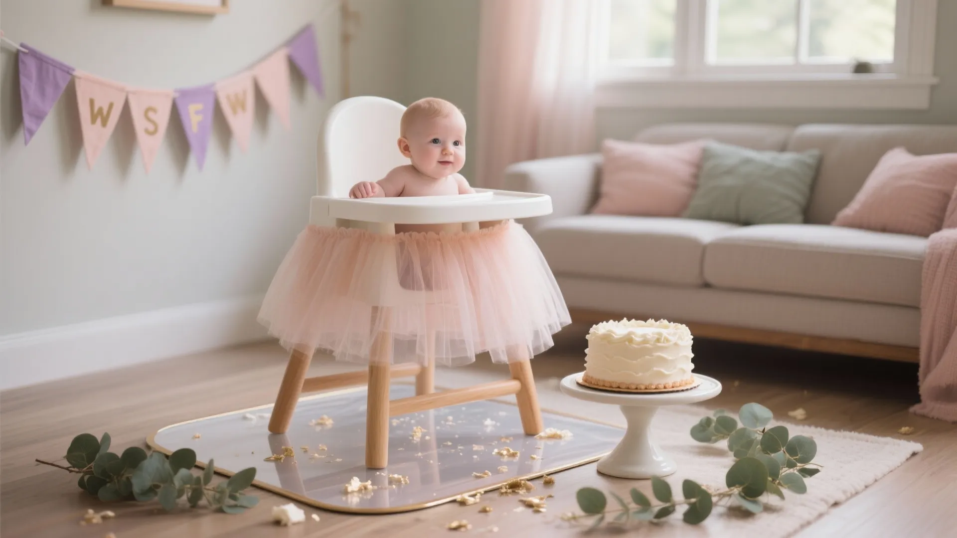 High Chair “Throne” + Smash Cake Zone
