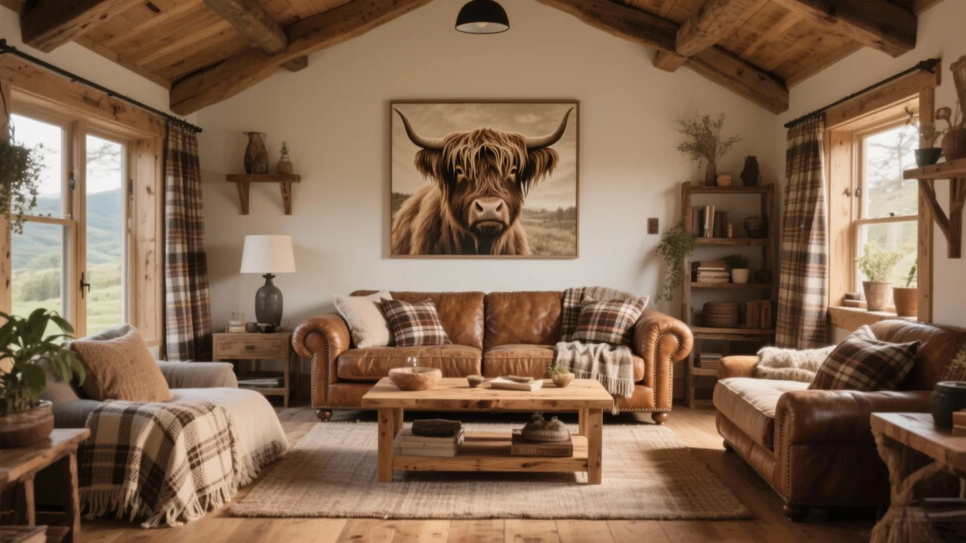 10 Highland Cow Living Room Ideas: Cozy, Rustic, and On-Trend: How I Bring Highland Cow Charm Into Living Room Design