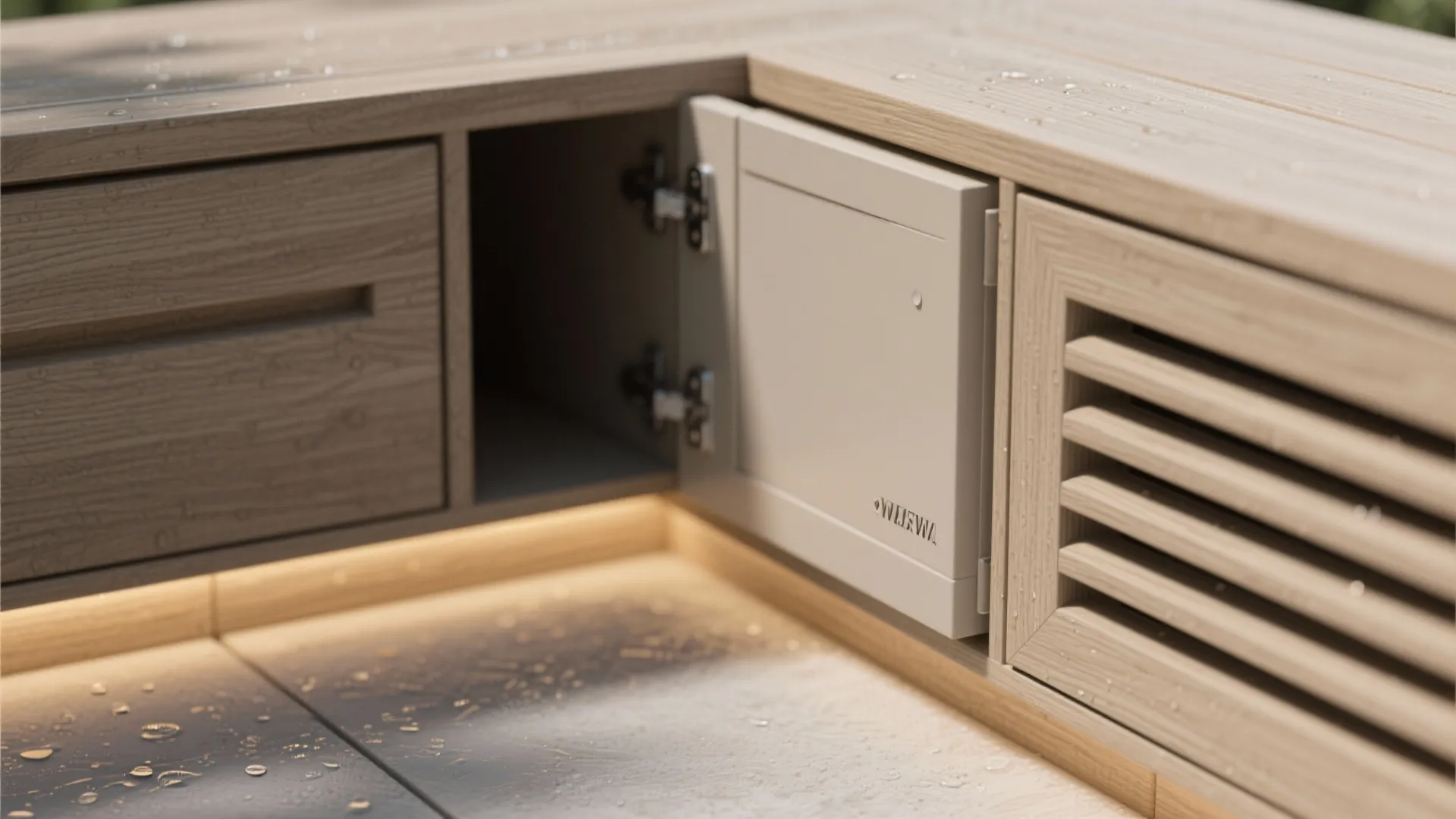 L-Shaped Seating with Hidden Storage