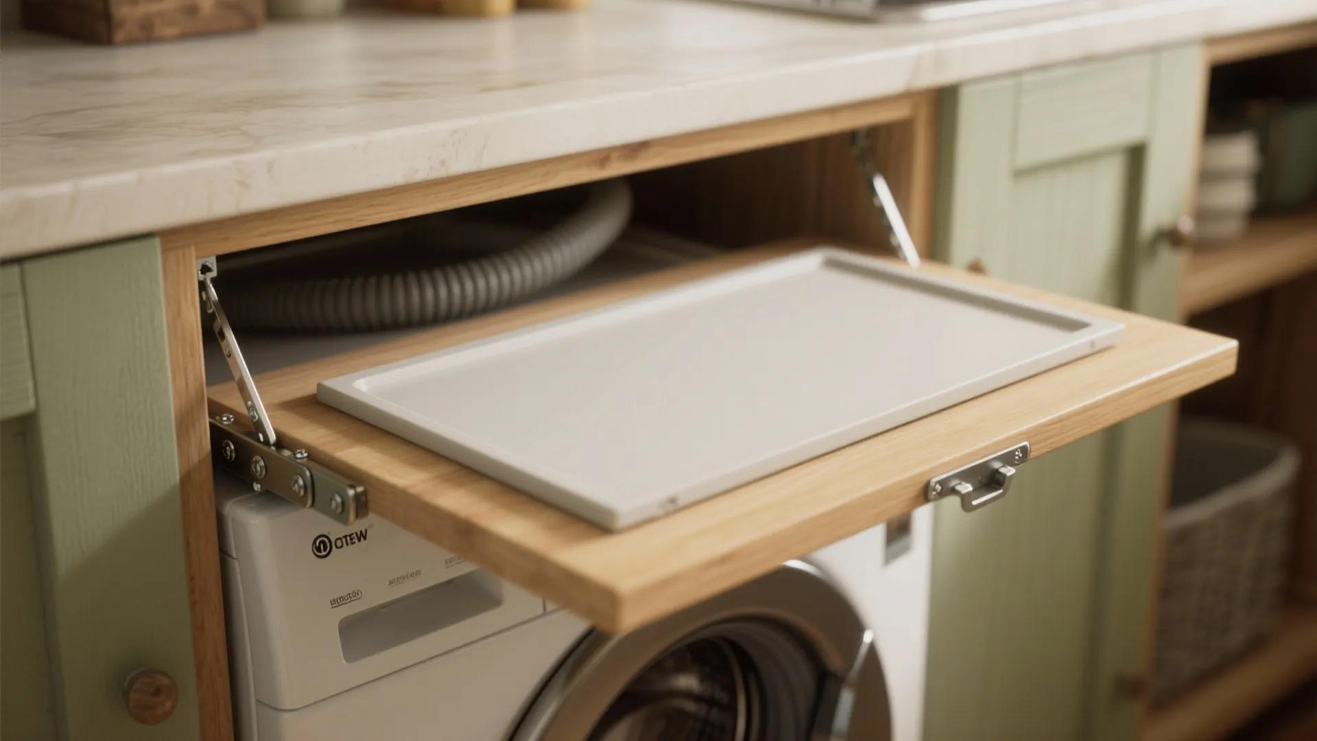 1. Hinged or Flip-Up Counter That Lets the Lid Breathe