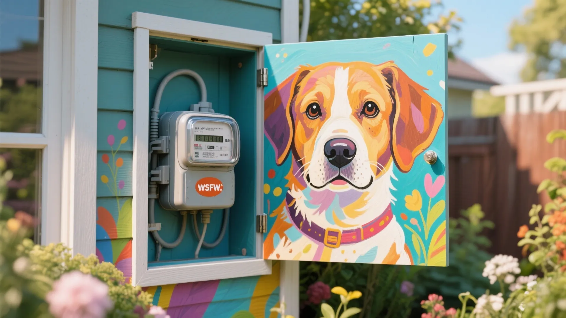 7. Hinged Garden Art