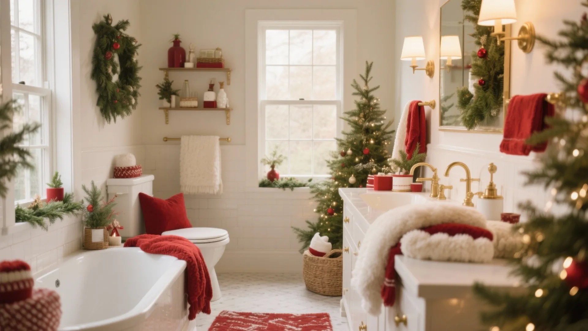 10 Christmas Bathroom Decorating Ideas: Festive & Creative Ways to Style Your Bathroom for the Holidays