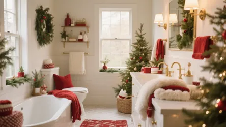 10 Christmas Bathroom Decorating Ideas