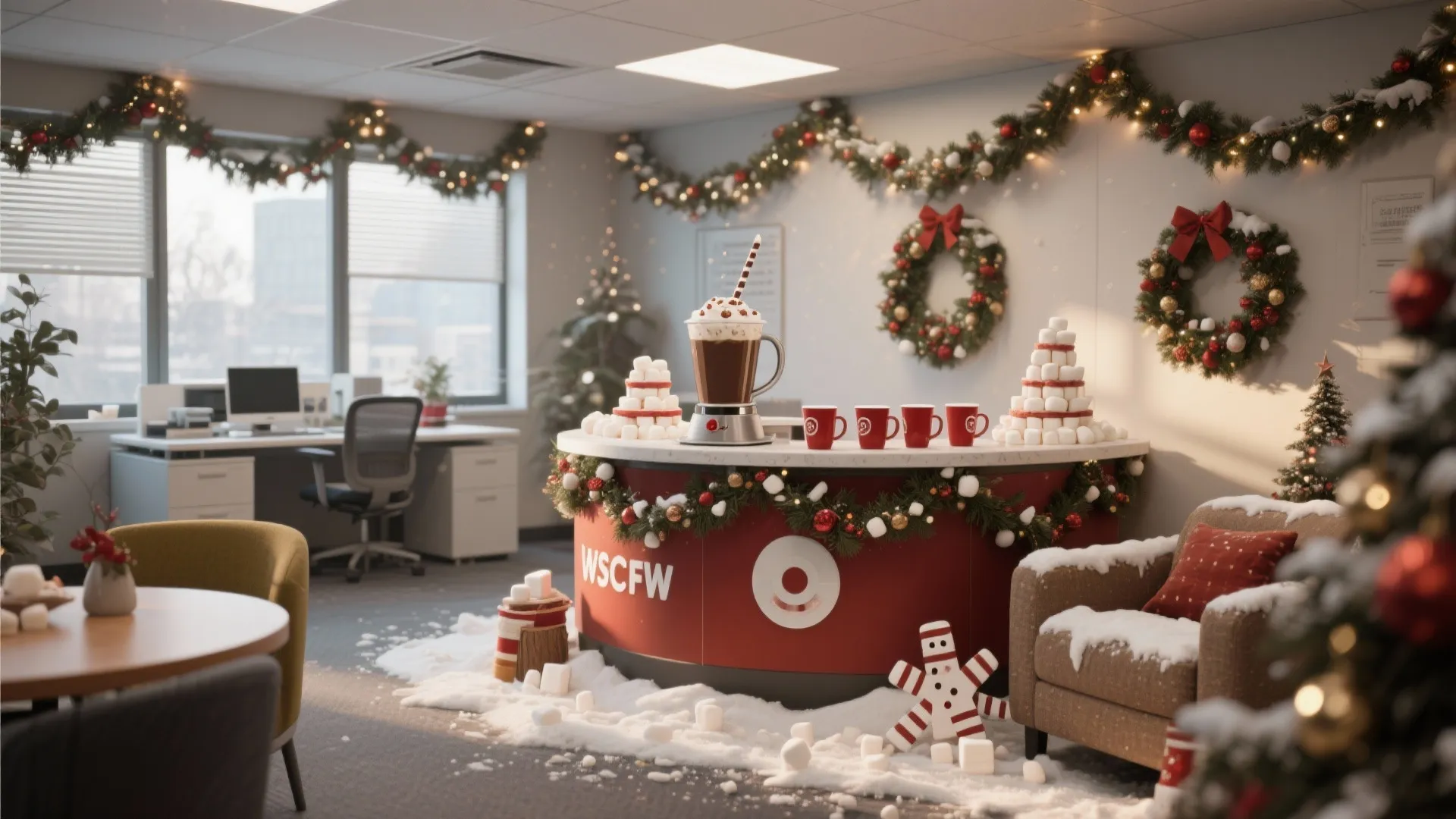 3. Holiday-Themed Break Corner