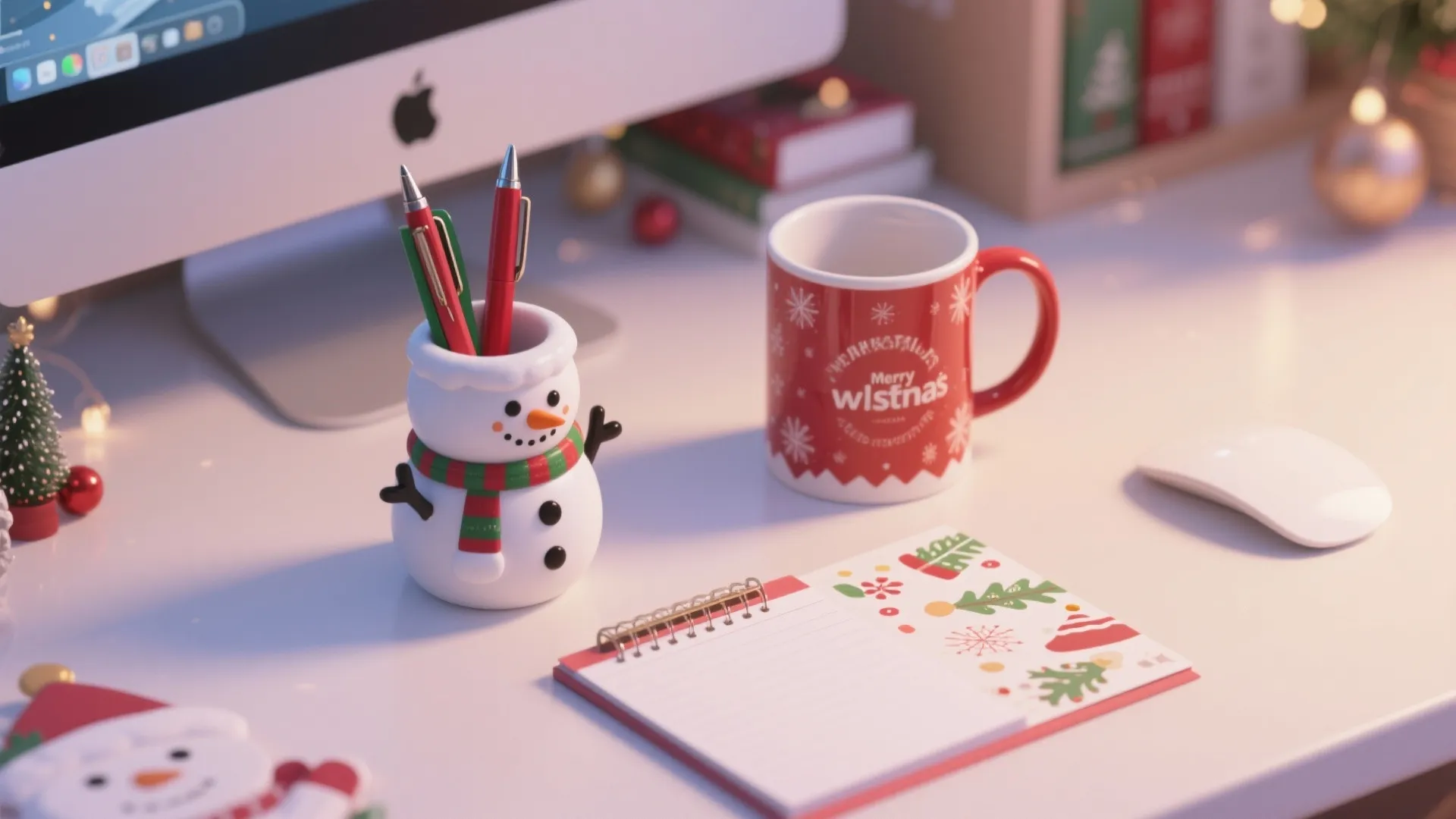 5. Holiday-Themed Desk Accessories