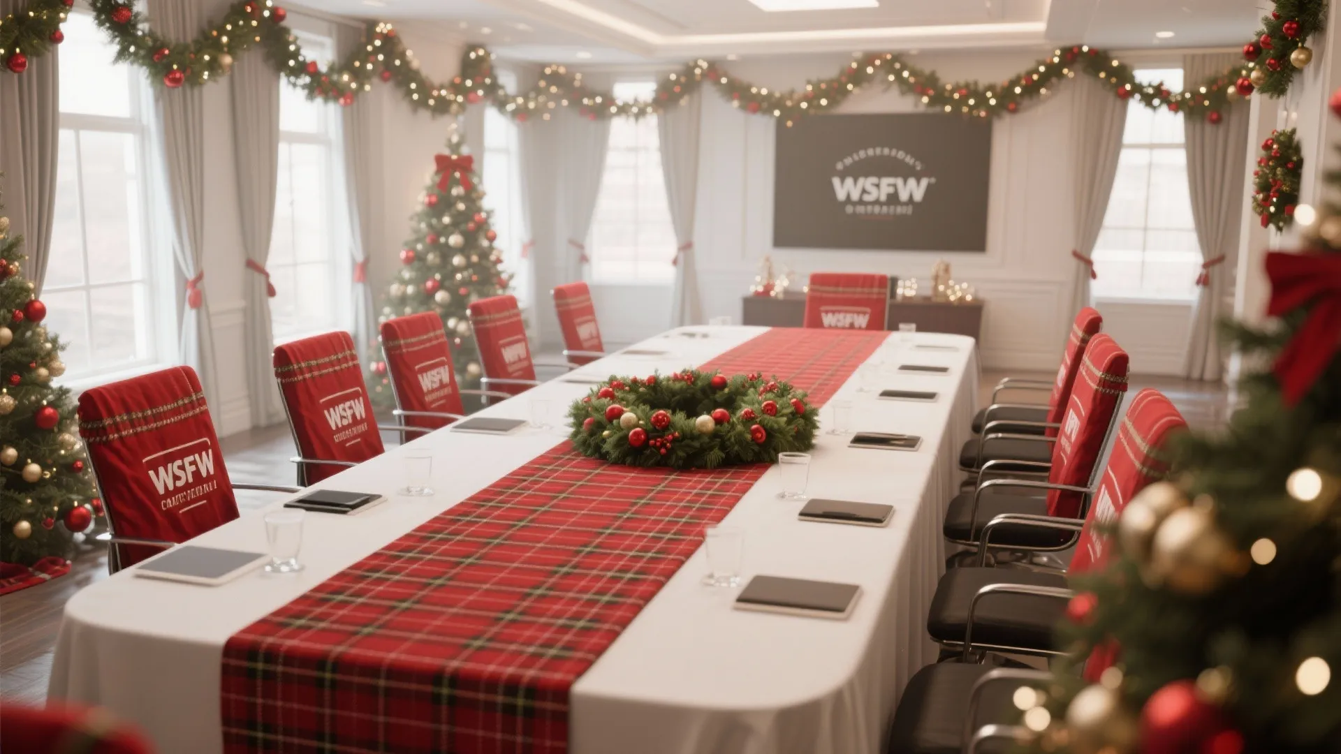 5. Holiday Meeting Room Makeover