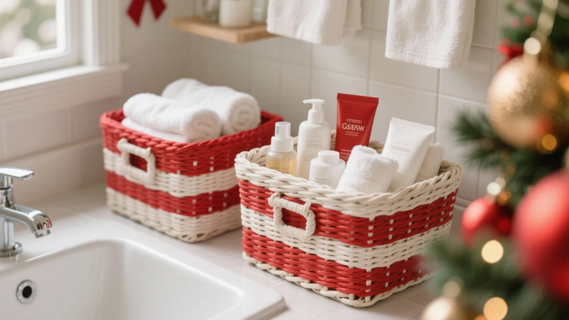 10. Holiday-Themed Storage Baskets