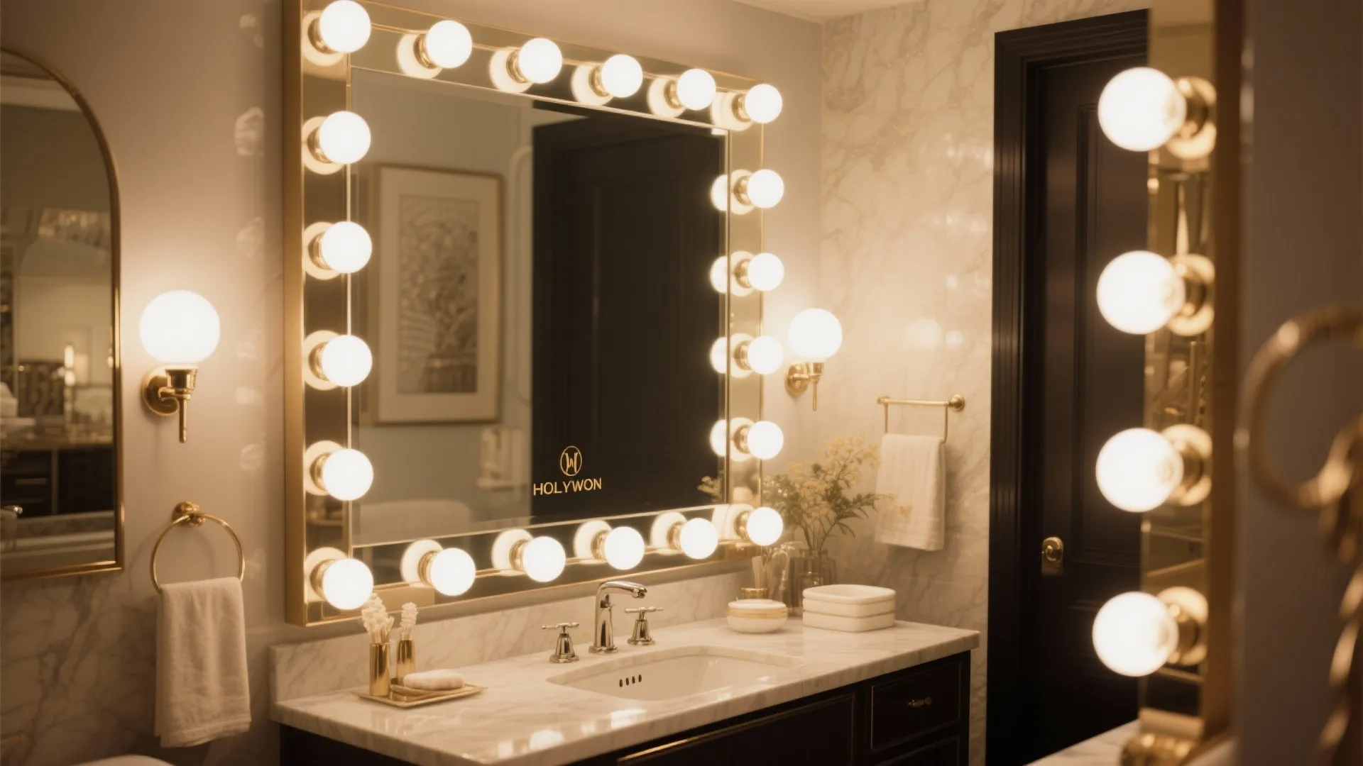 8. Hollywood-Style Bulb Frames