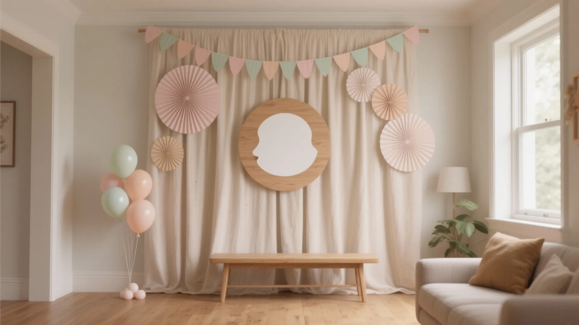 Photo-Friendly Backdrop Wall at Home