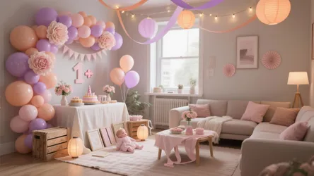 5 Birthday Decoration Ideas for Baby Girl at Home