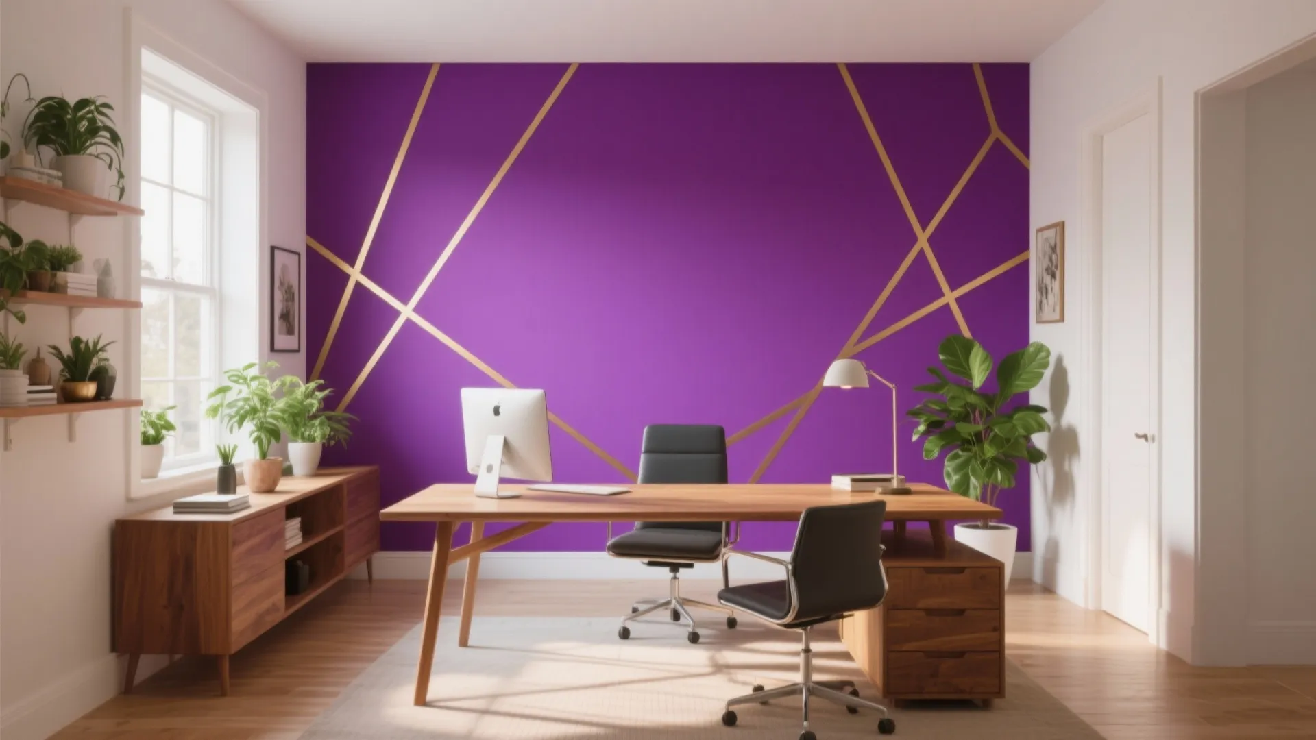 10 Creative Office Accent Wall Ideas: Personal design tips to make your office walls pop and boost productivity