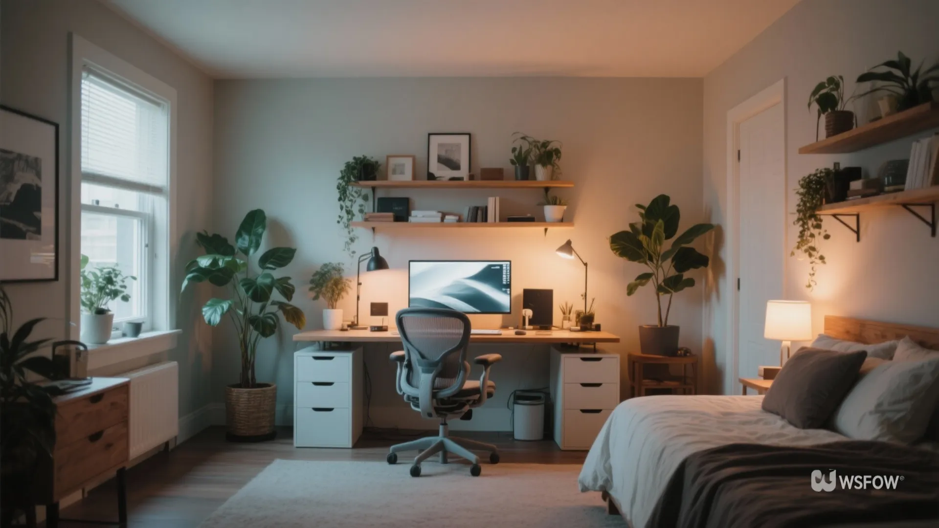 Home Office in a Spare Bedroom