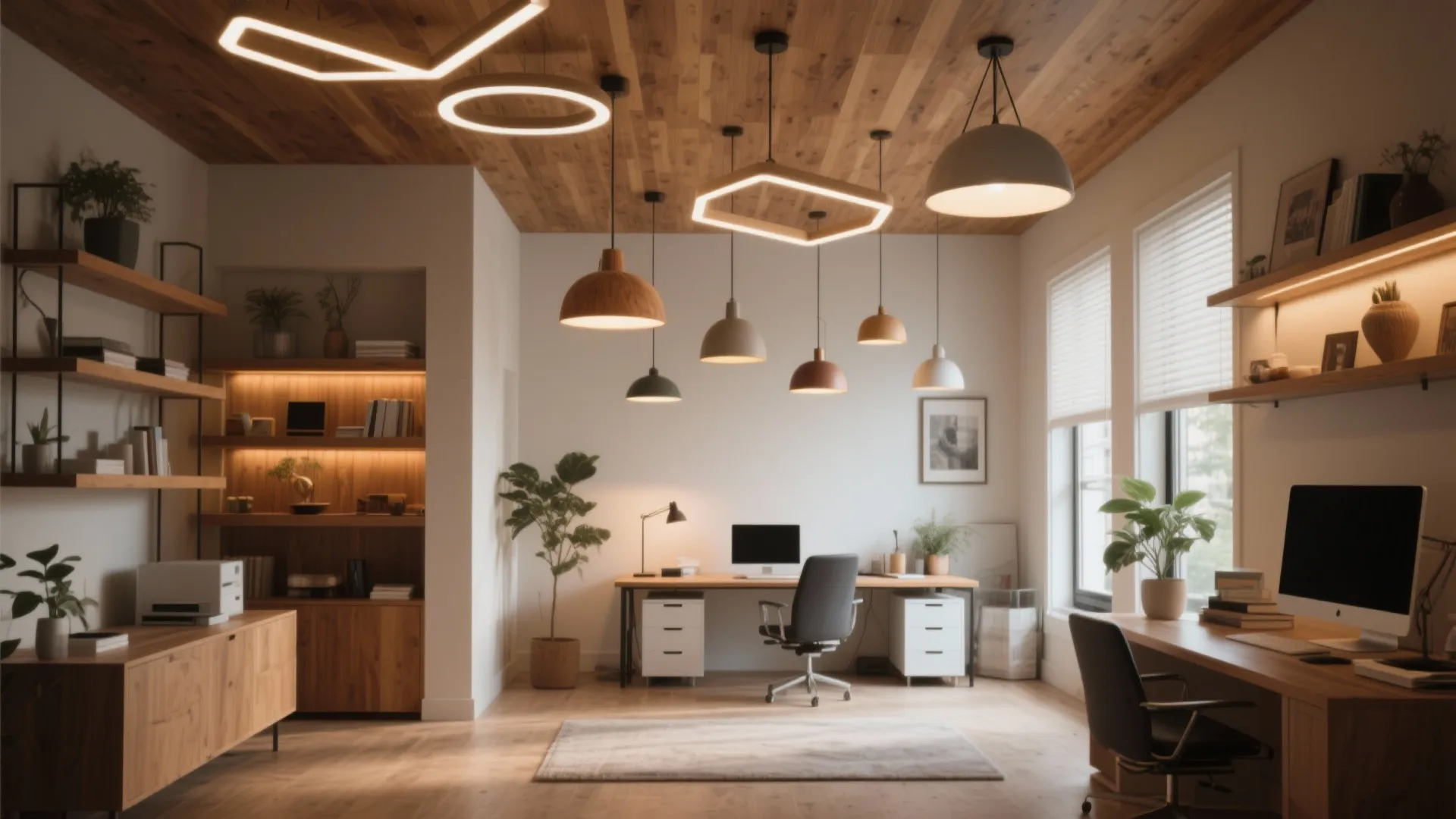 10 Home Office Ceiling Lights Ideas: Creative and Functional Ways to Brighten Your Workspace