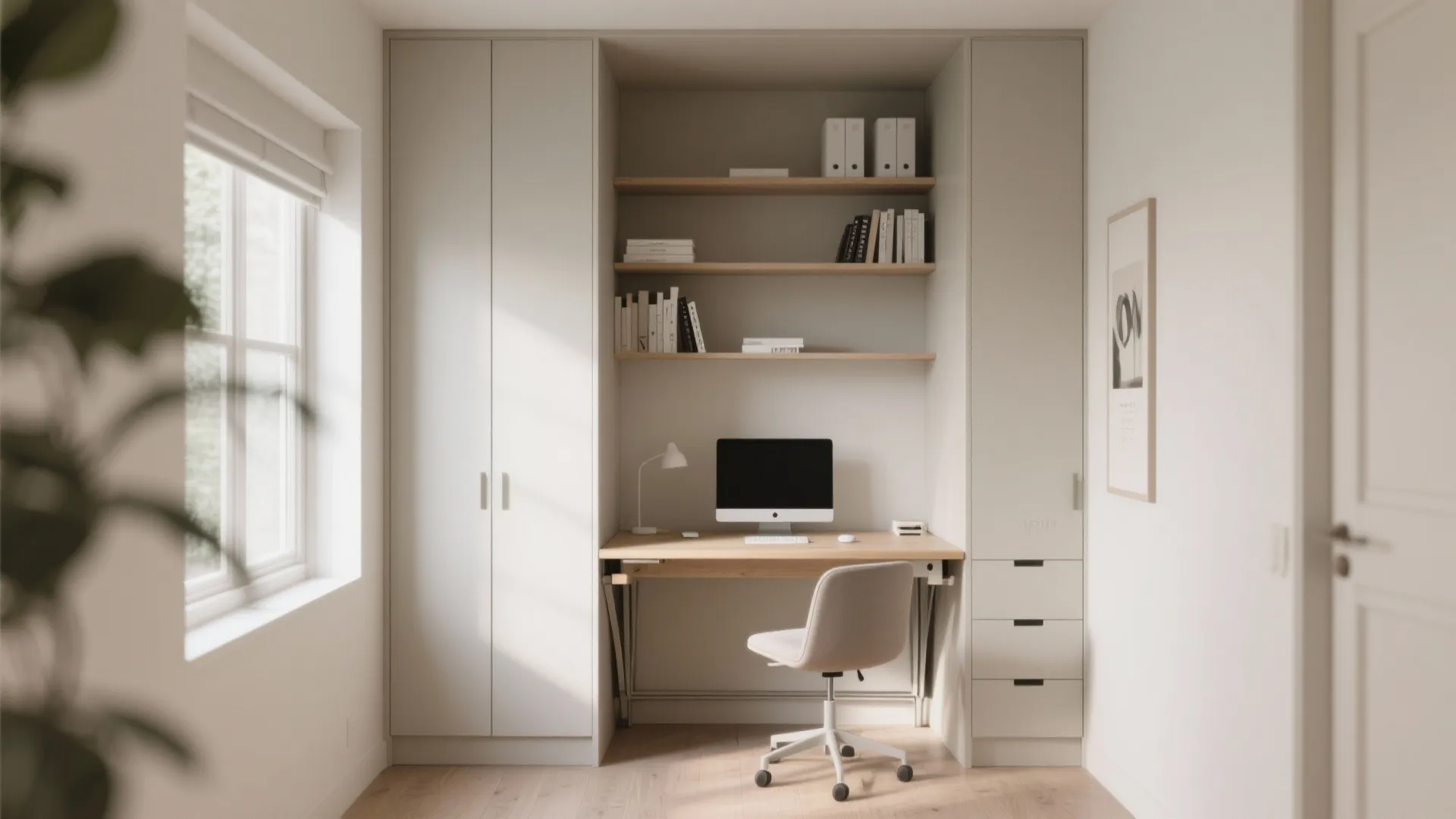 Compact Home Office Nook
