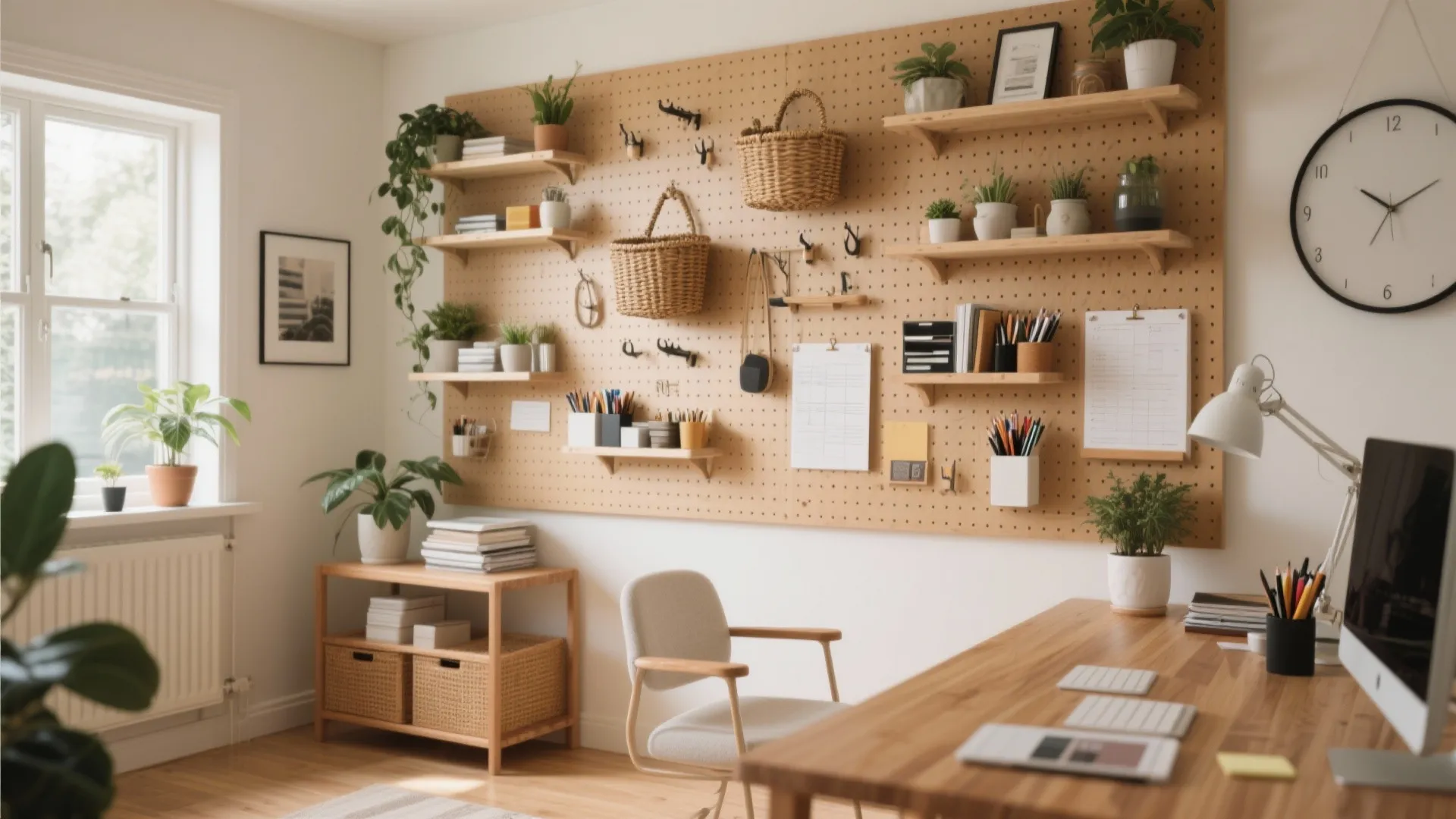 10 Pegboard Ideas for a Smarter Office: Creative Pegboard Solutions to Keep Your Workspace Organized and Inspiring
