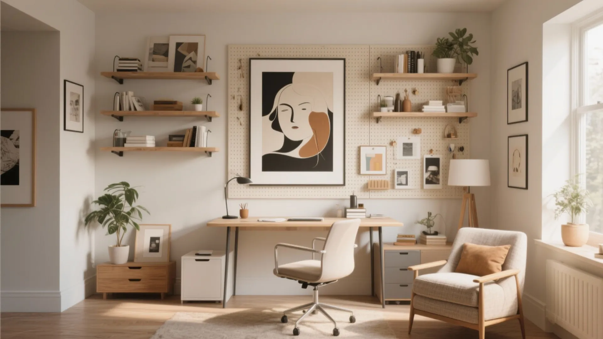 10 Creative Home Office Wall Ideas: Small Space, Big Style: 10 Inspiring Home Office Wall Tips from My Projects