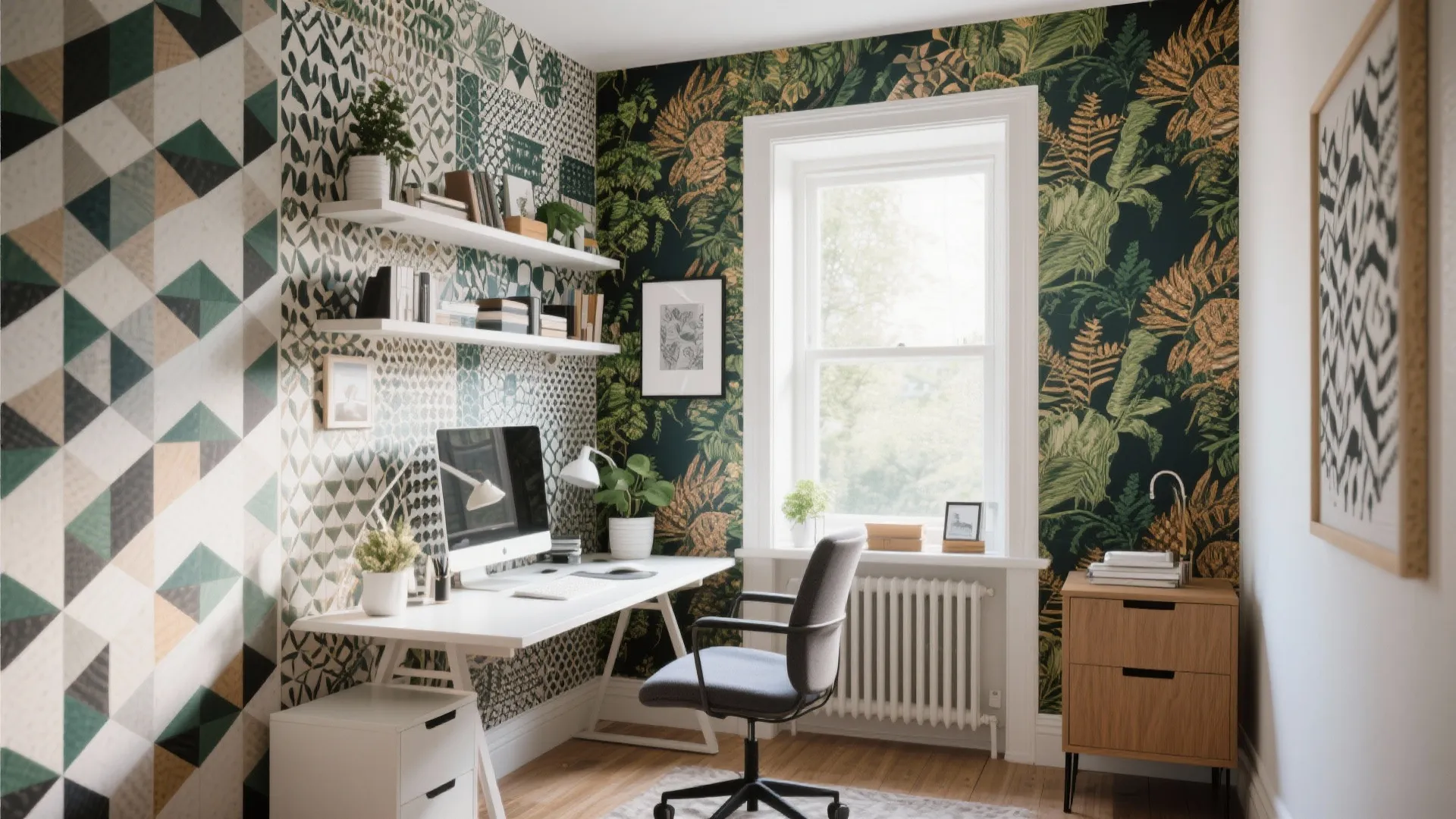 10 Home Office Wallpaper Ideas: Fresh inspiration to make your workspace look stylish and productive