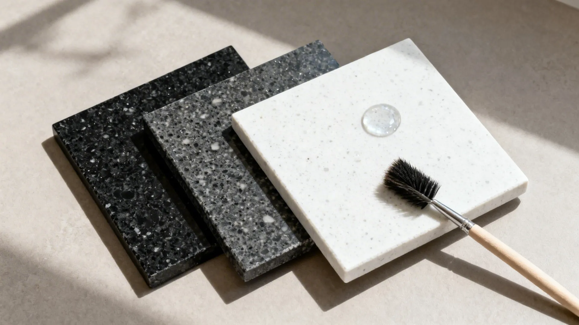 4) Honed or Leathered Finish for Glare Control