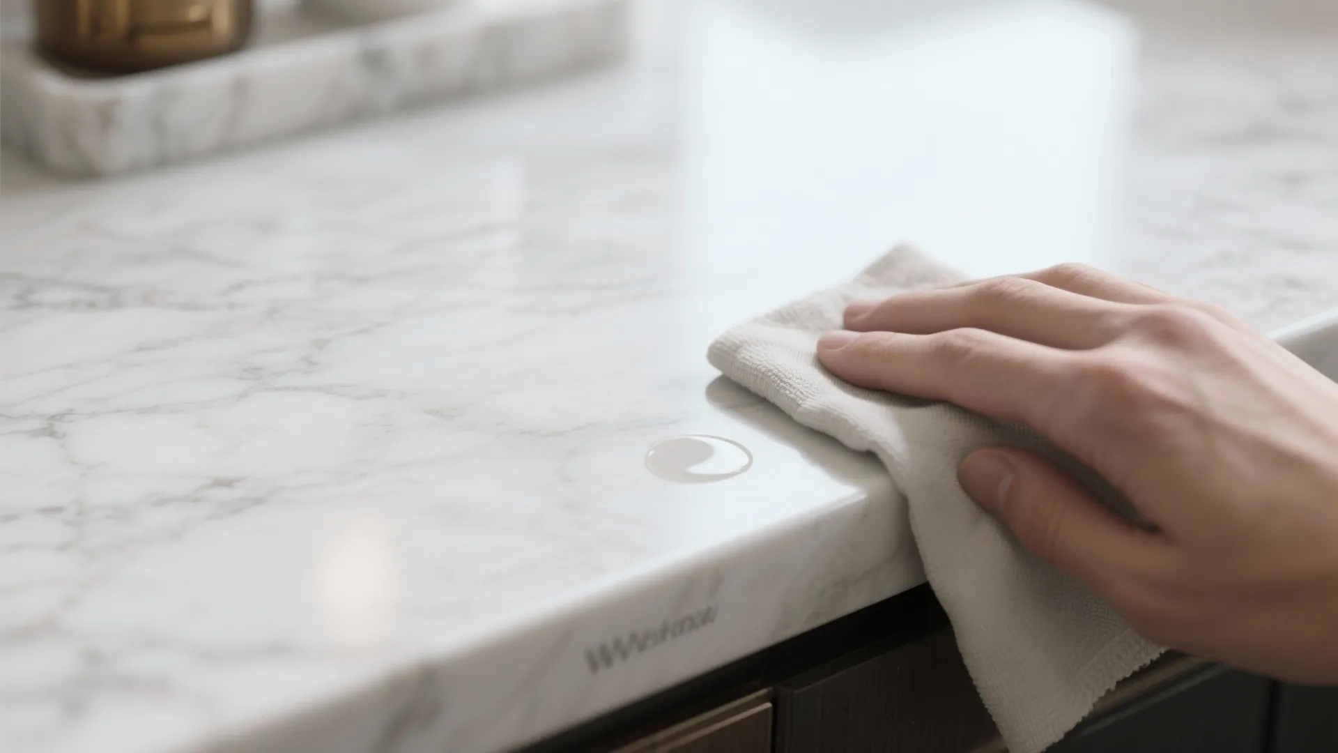 5. Honed Marble for Low Maintenance