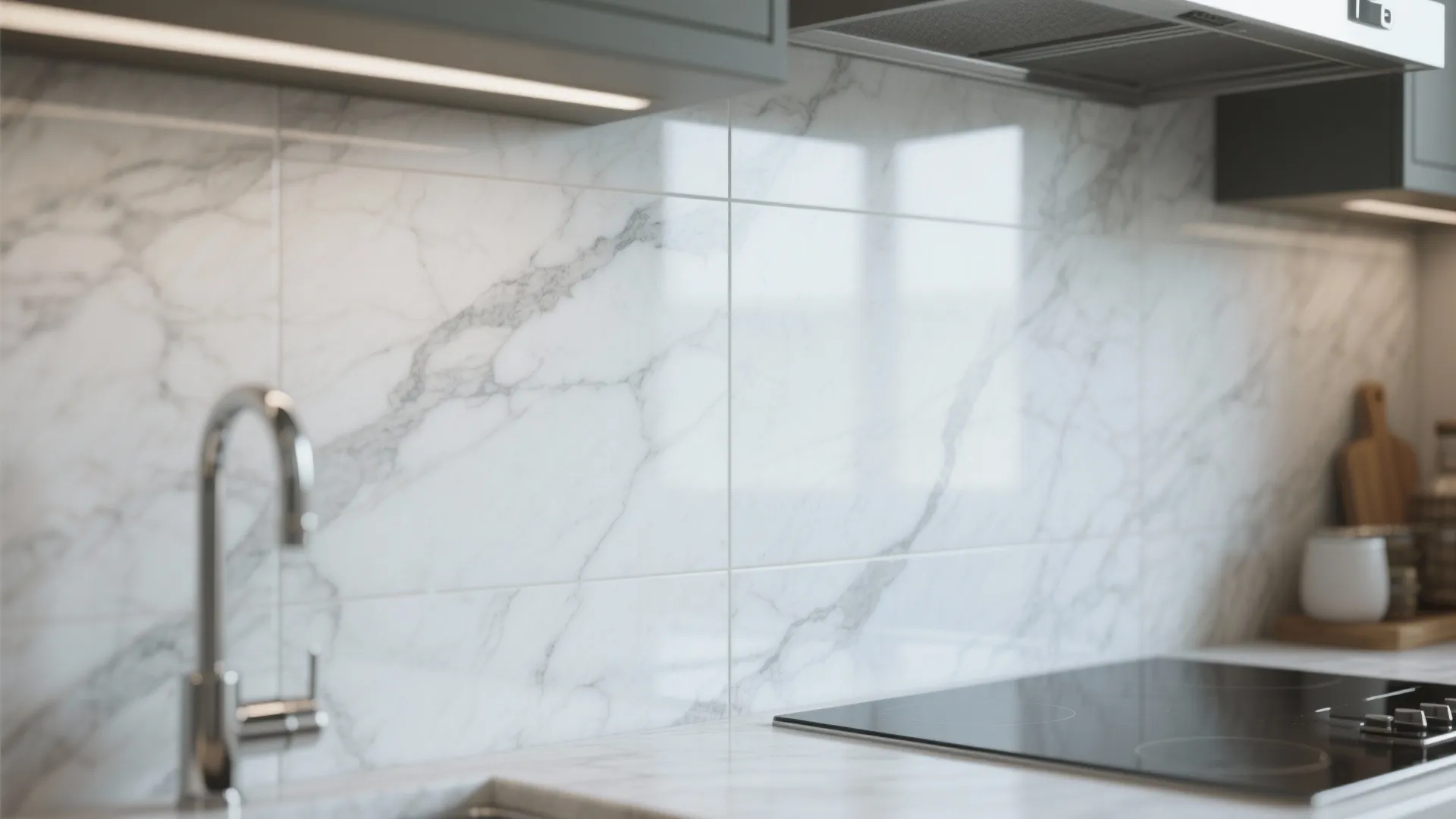 2. Honed marble slab — quiet luxury