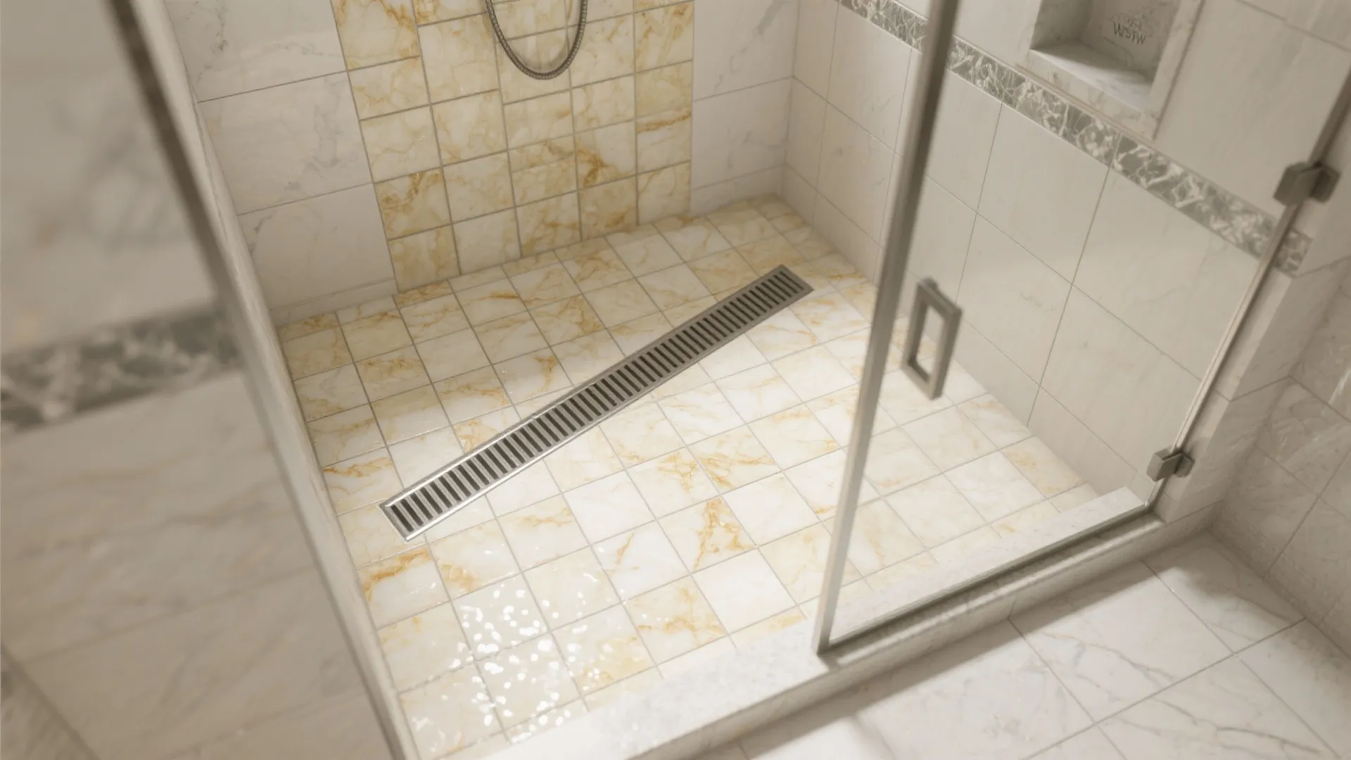 Honed Onyx Floors in Wet Zones